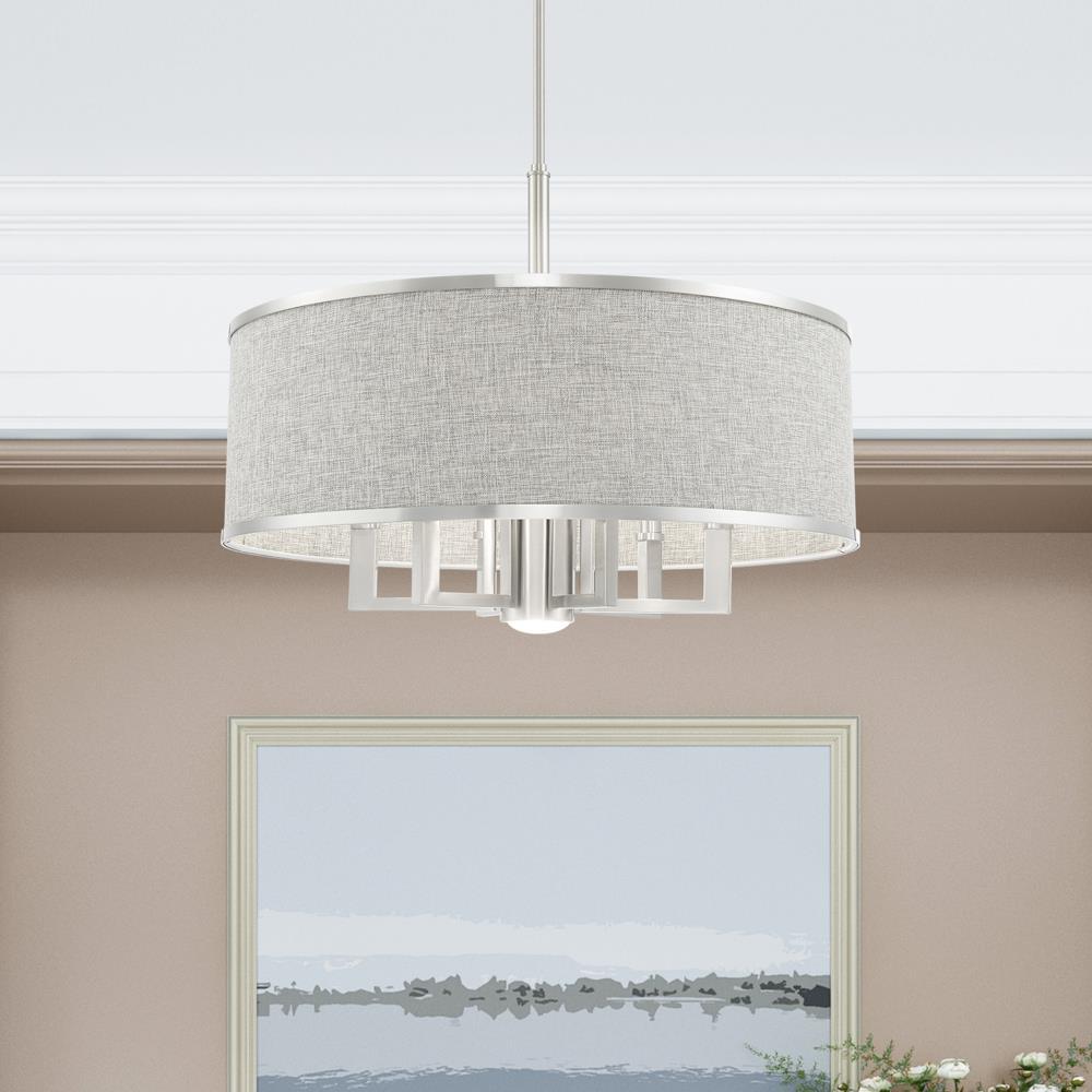 Livex Lighting Park Ridge 6 - Light Chandelier in Brushed Nickel