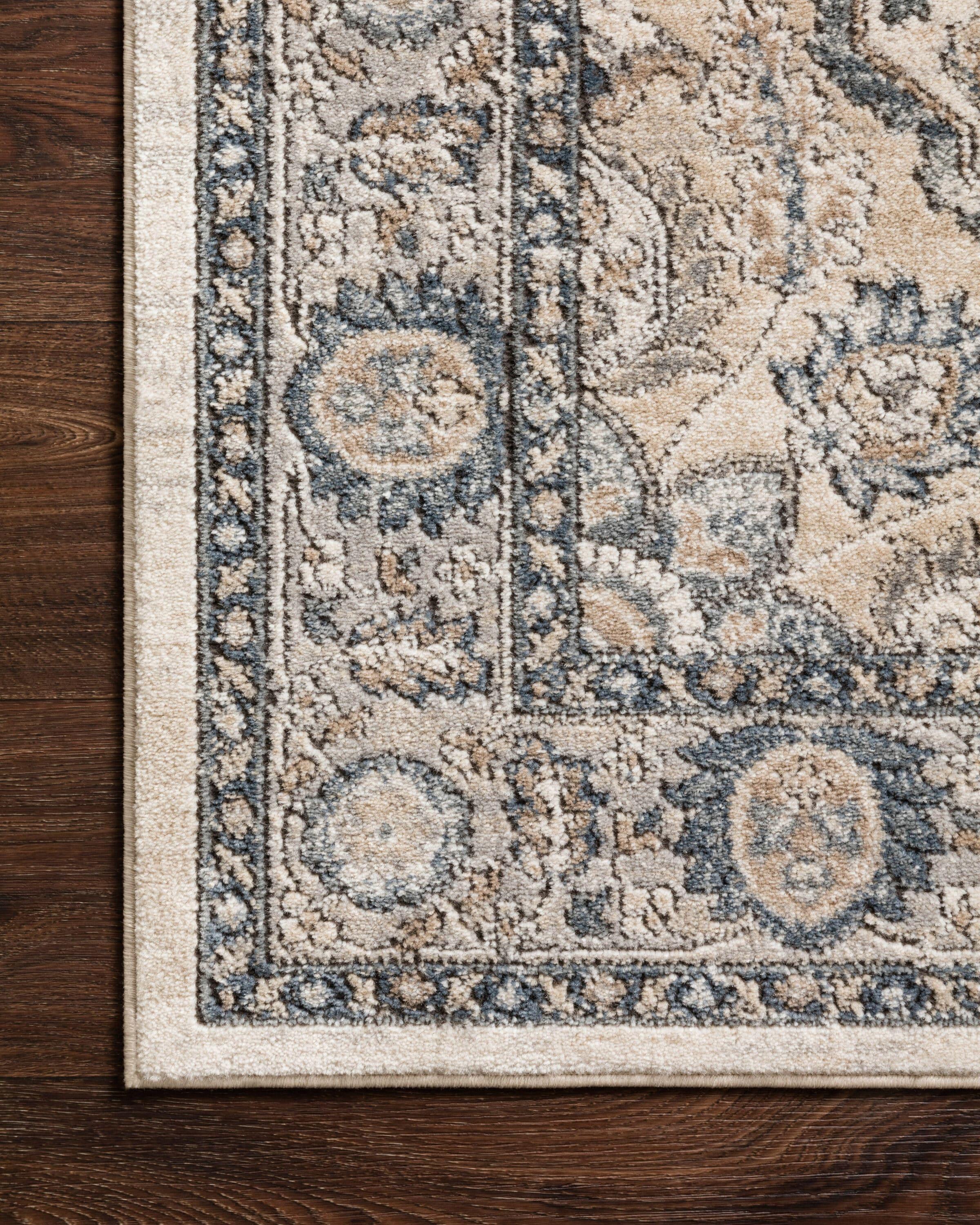 Teagan Natural and Light Grey Reversible Rectangular Area Rug