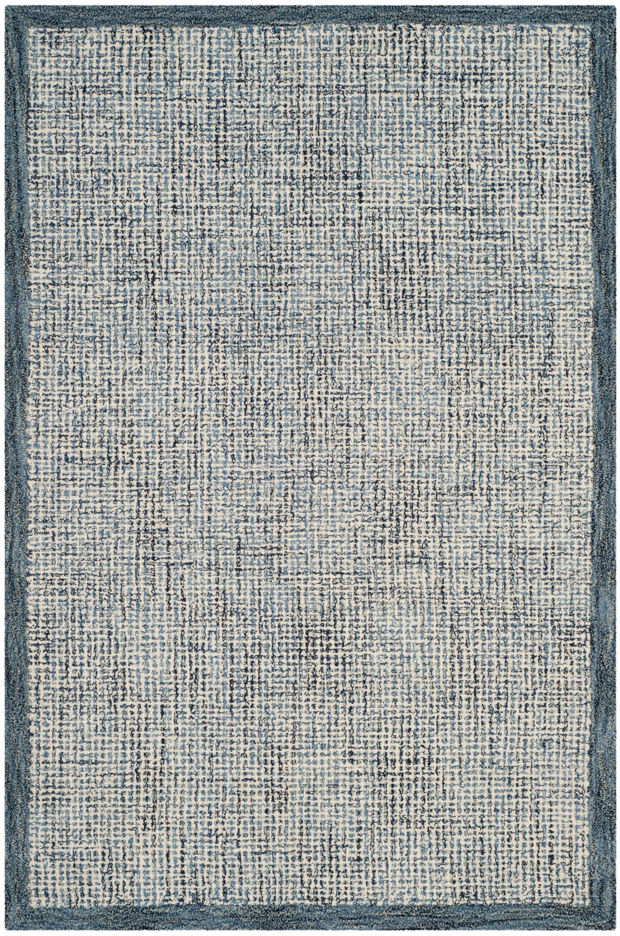 Abstract ABT220 Handmade Indoor Accent Rug - Navy/Ivory - 2'-3"x4' - Safavieh