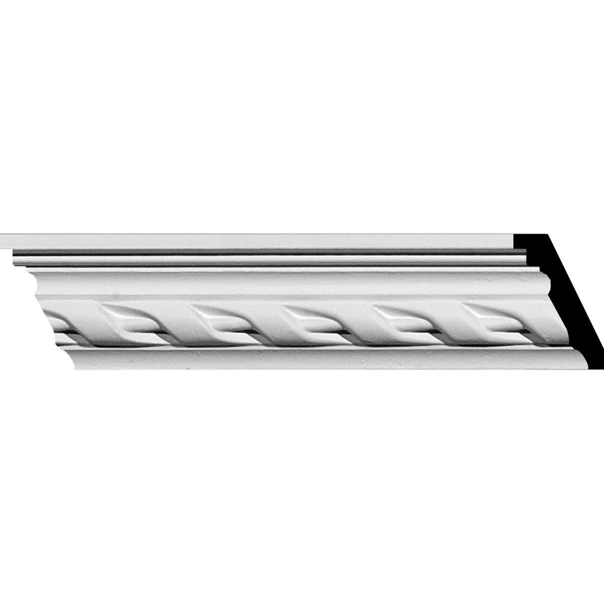 2 1/8"H x 1 5/8"P x 2 5/8"F x 94 1/2"L Valeriano Crown Moulding