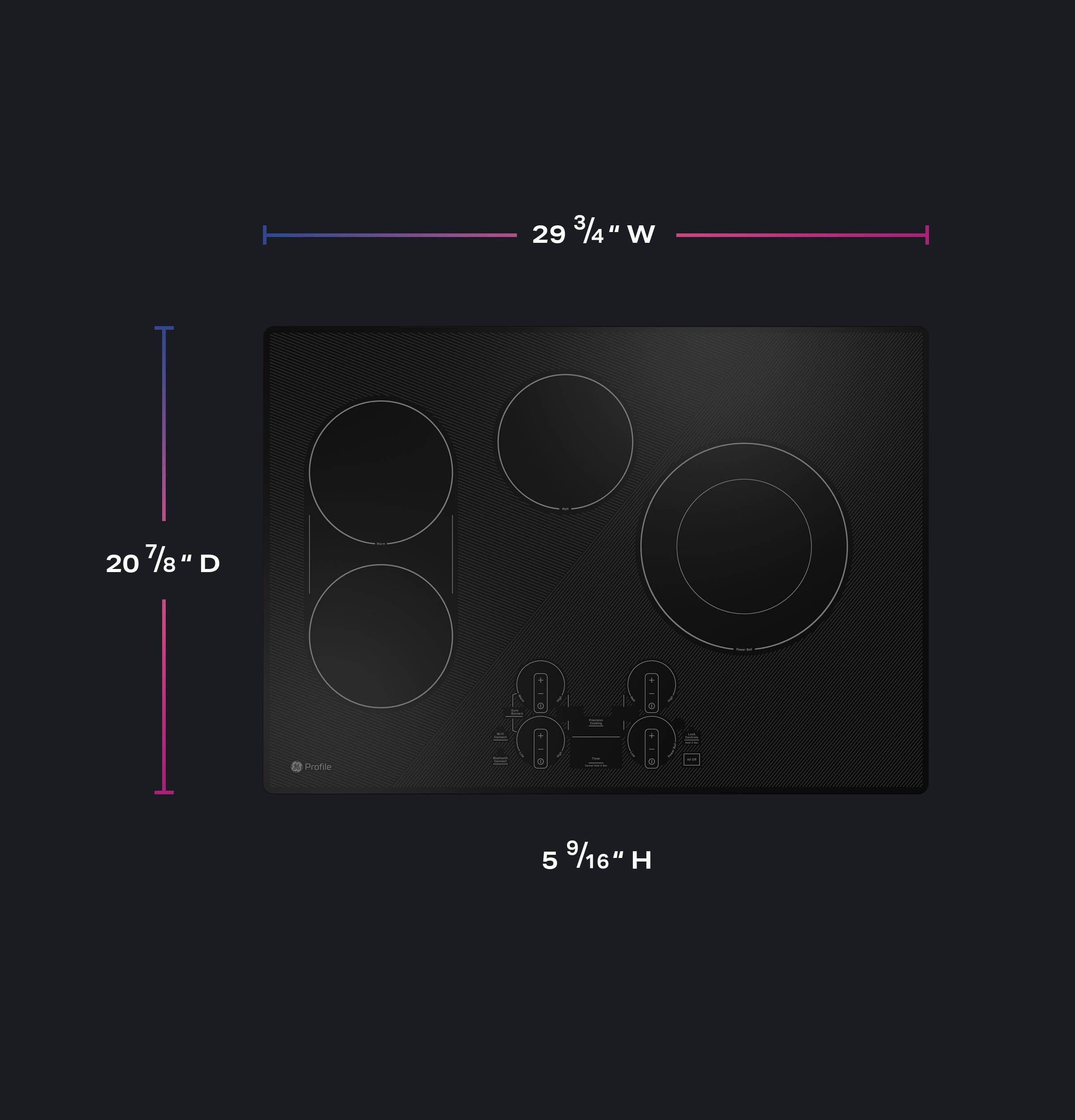 29.75" Electric Cooktop with 4 Elements