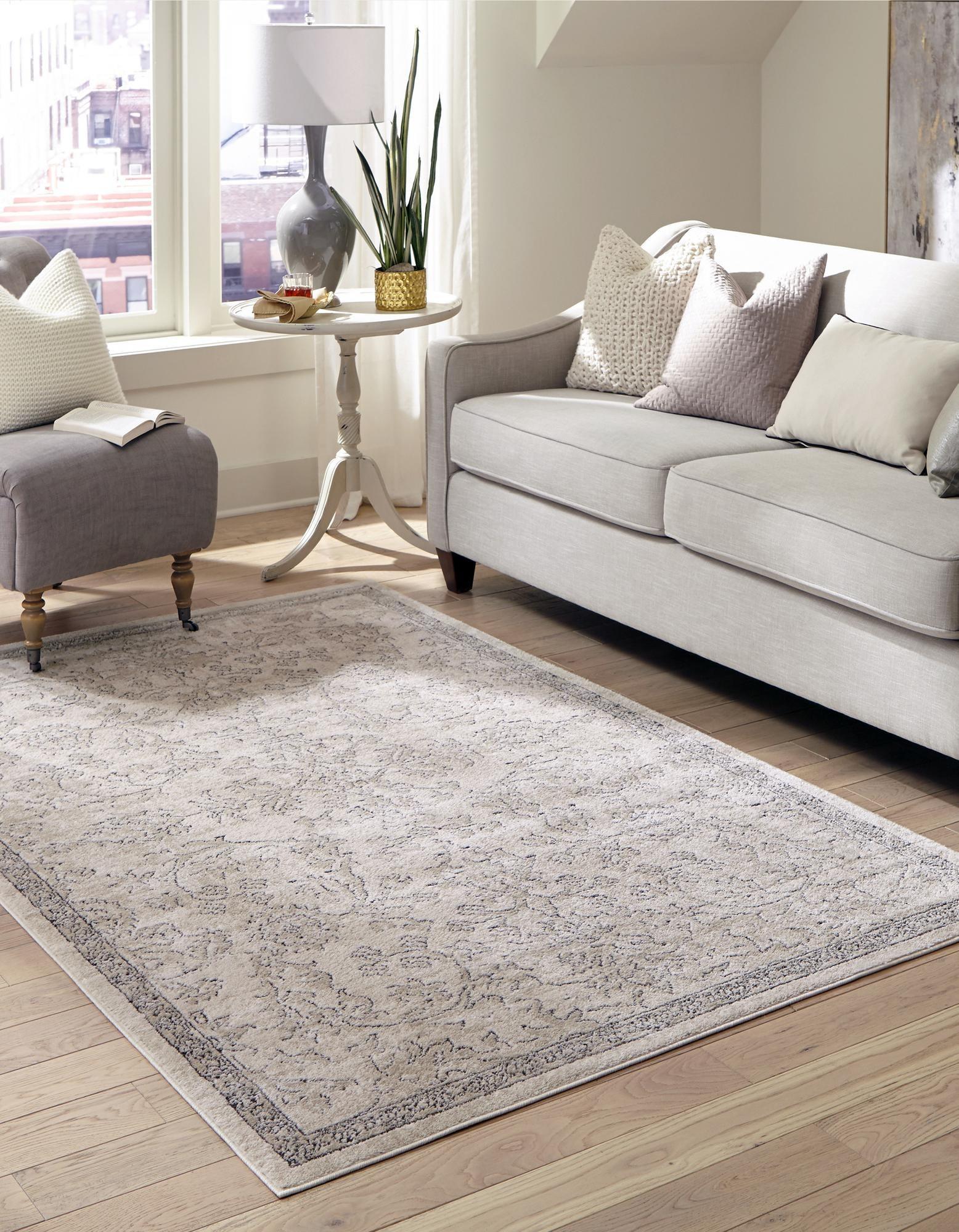 Unique Loom Portland Collection Area Rug - Albany (10' x 14' 1" Rectangle Ivory/Beige)