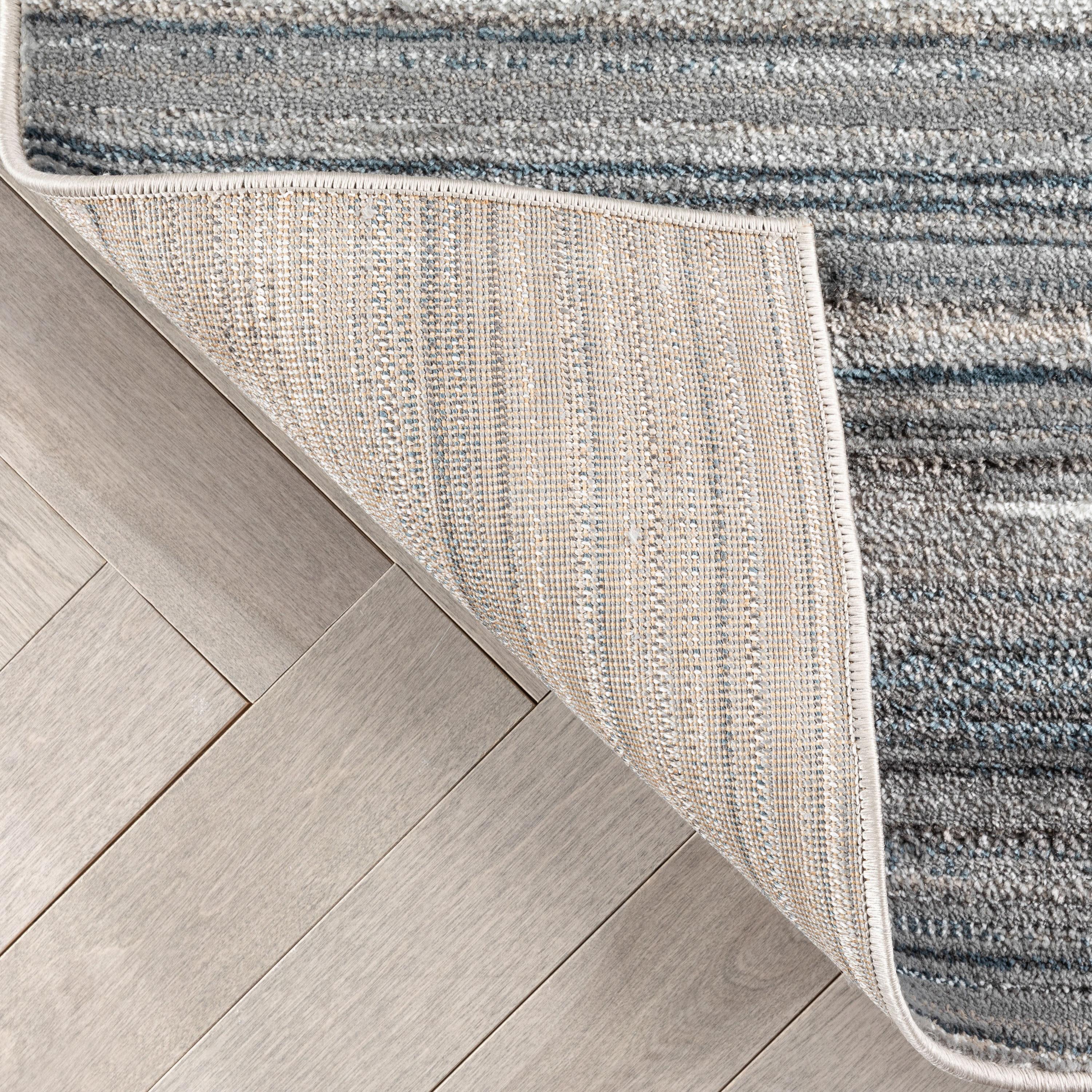 Well Woven Verity Moroccan Area Rug, 3.92' x 5.25', Eclectic Geometric Pattern, Soft, Glam Pile, Distressed Design & Modern Color Palette
