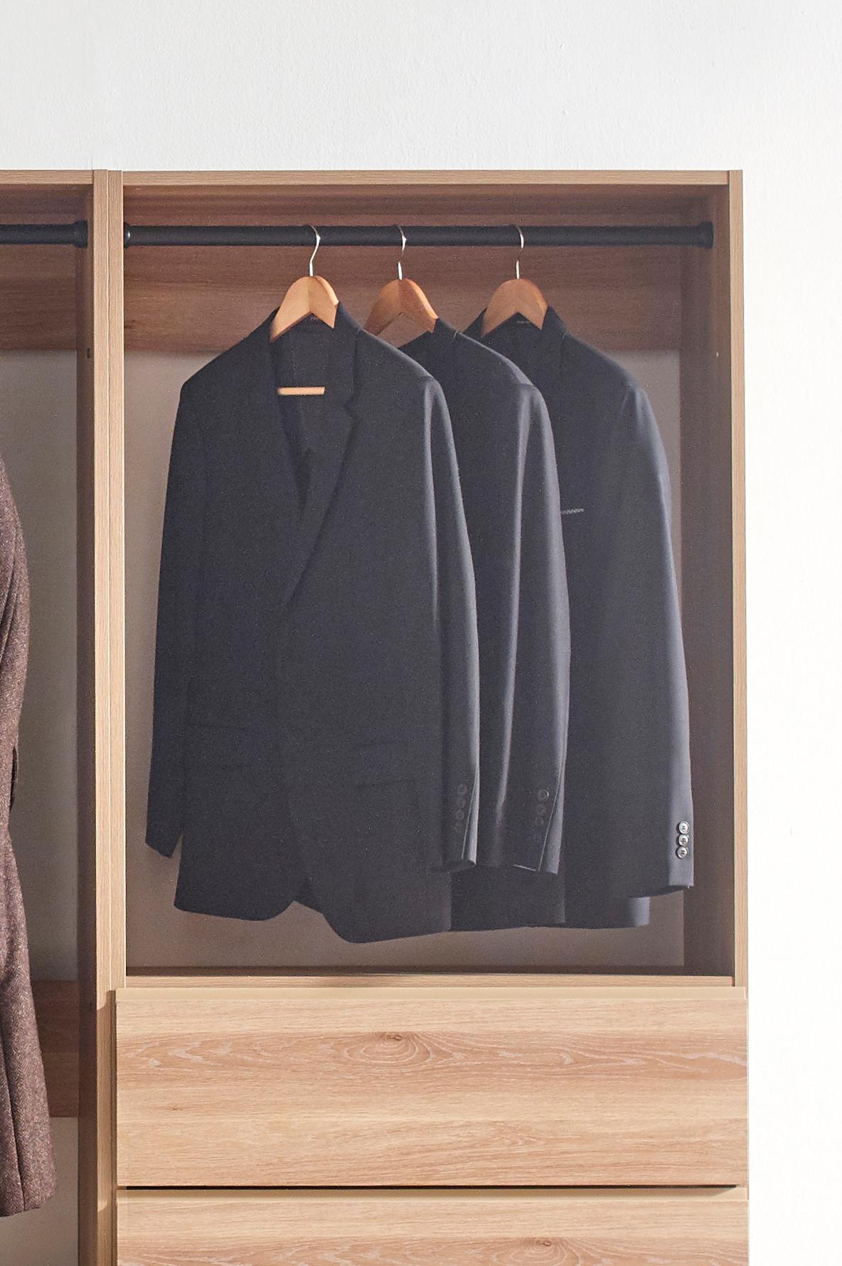 Klair Living Prosper Freestanding Walk in Wood Closet System in Oak