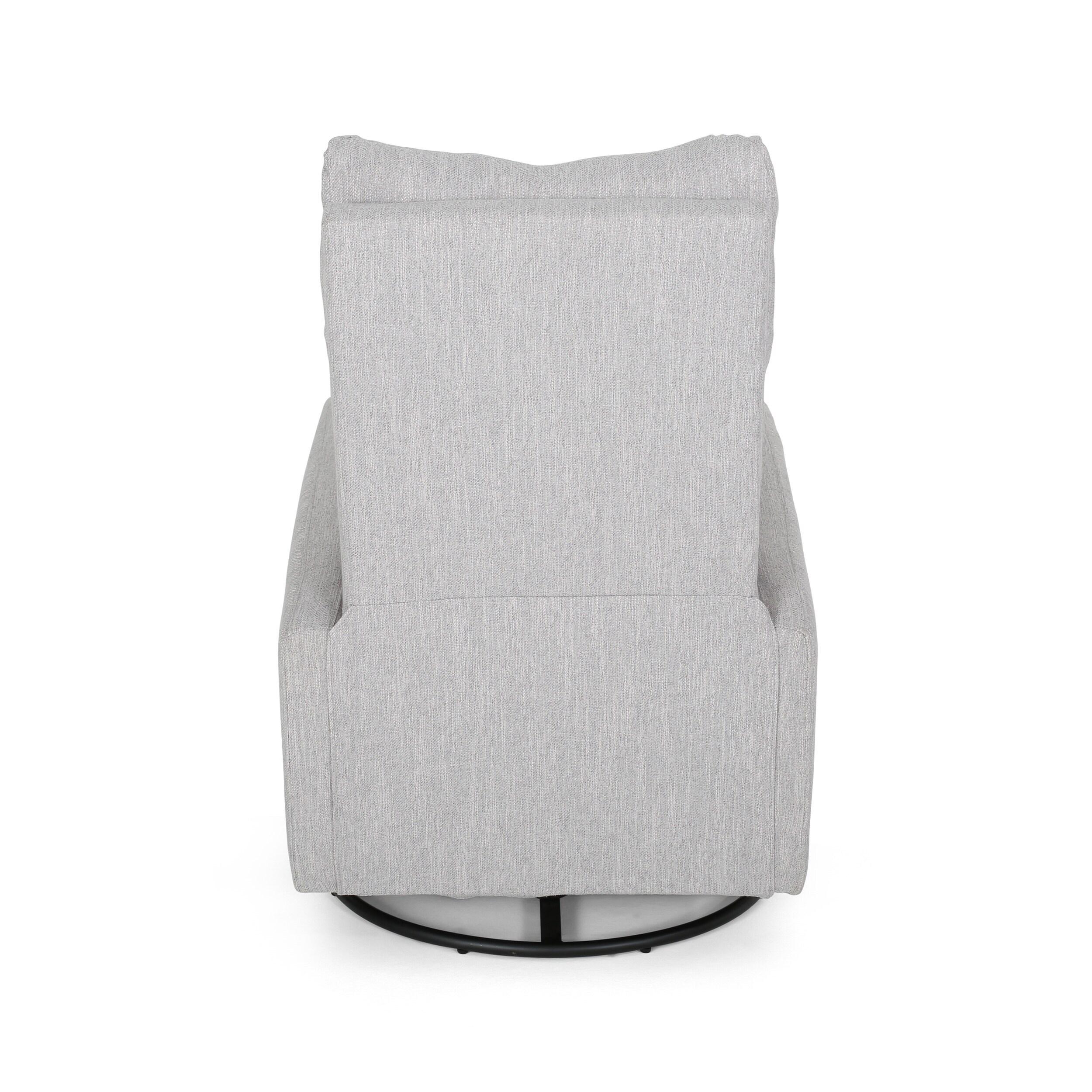 Woodglen Contemporary Glider Swivel Recliner Light Gray - Christopher Knight Home