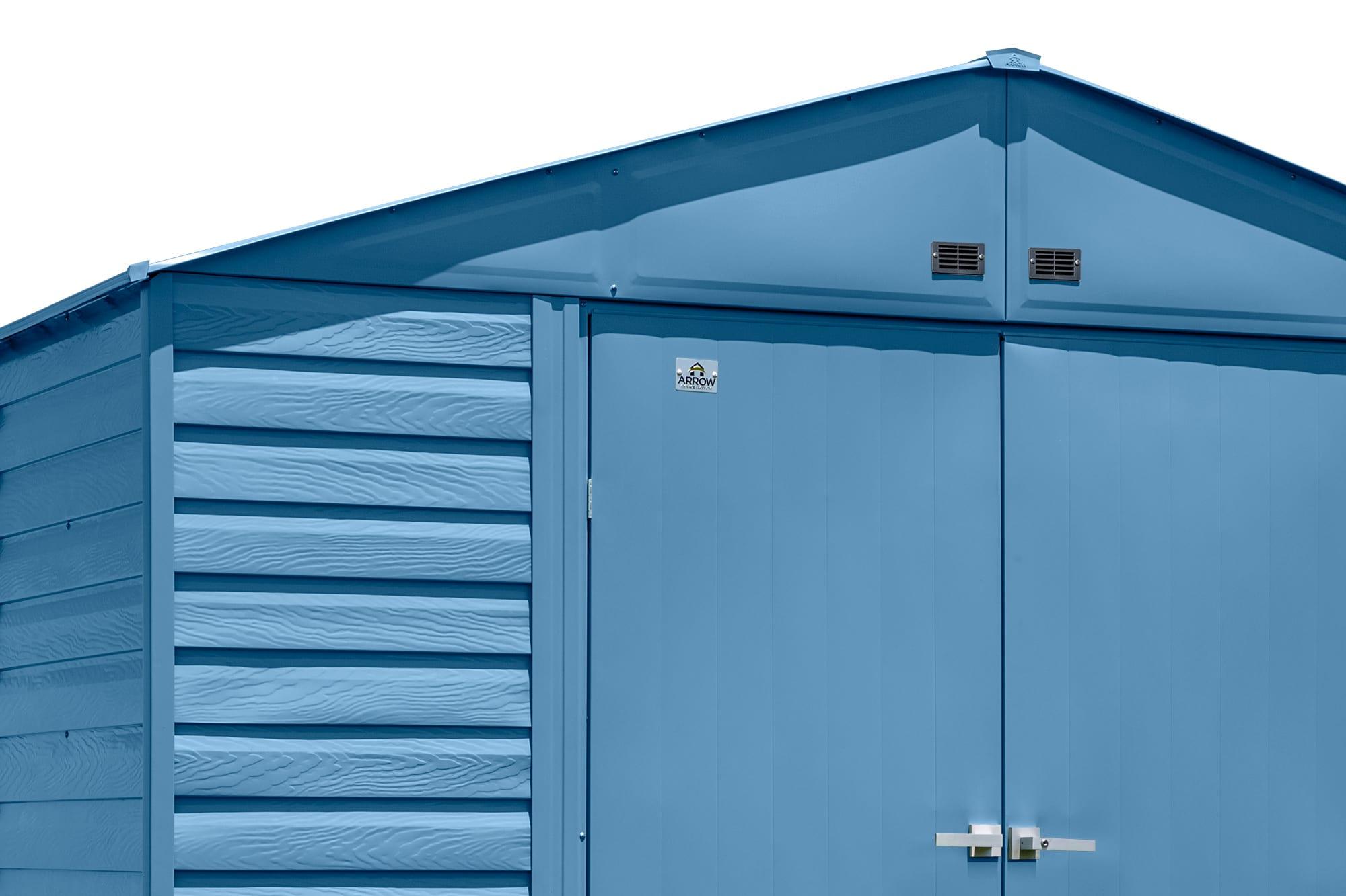 6 ft. W x 7 ft. D Galvanized Steel	 Storage Shed