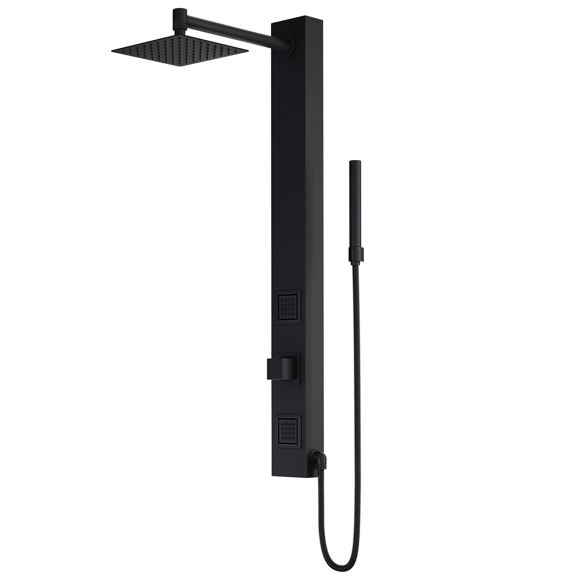Orchid 39" H X 4" W 2-Jet Shower System with Hand Wand - Requires existing shower head connection