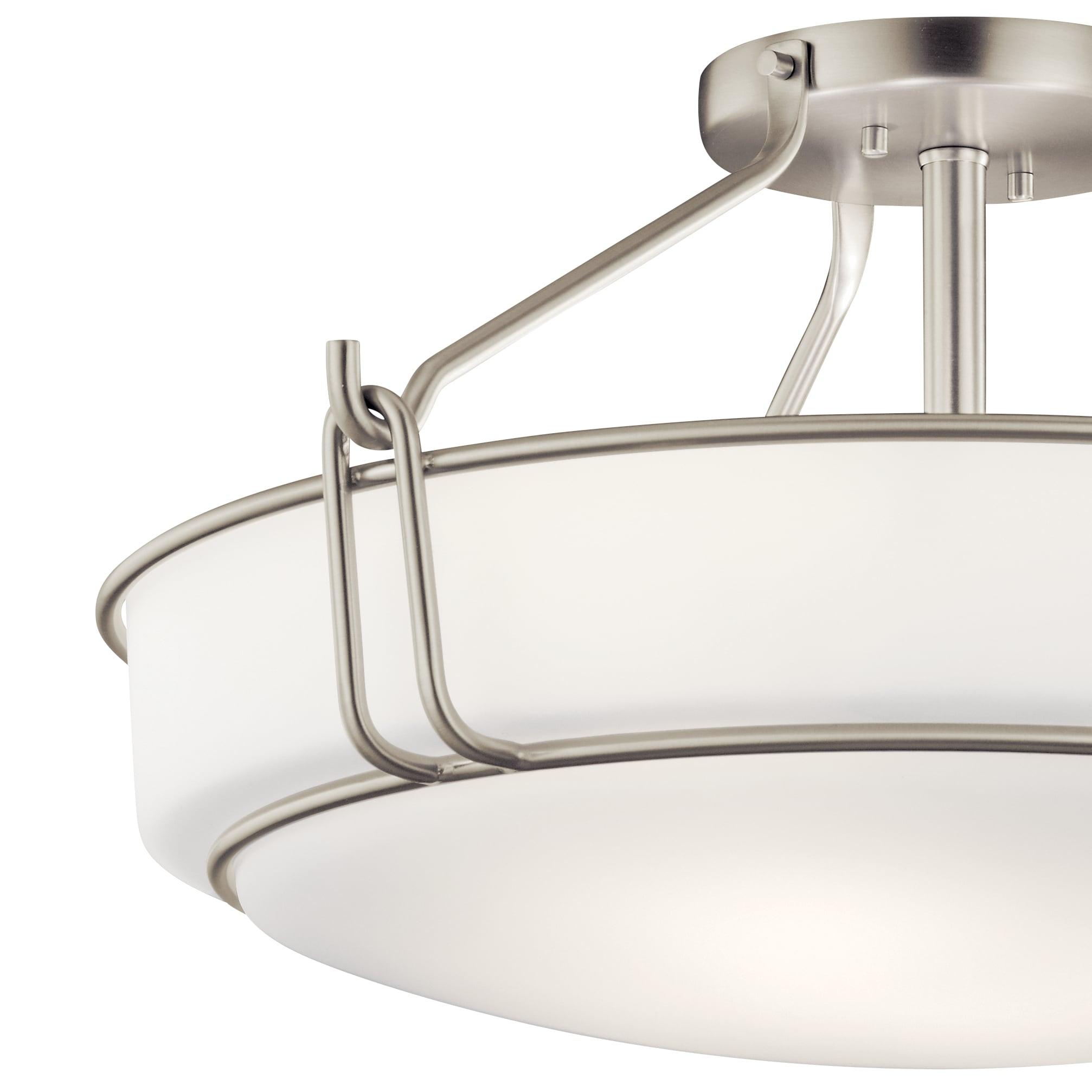Kichler Lighting Alkire 4 - Light Semi-Flush Mount in  Brushed Nickel