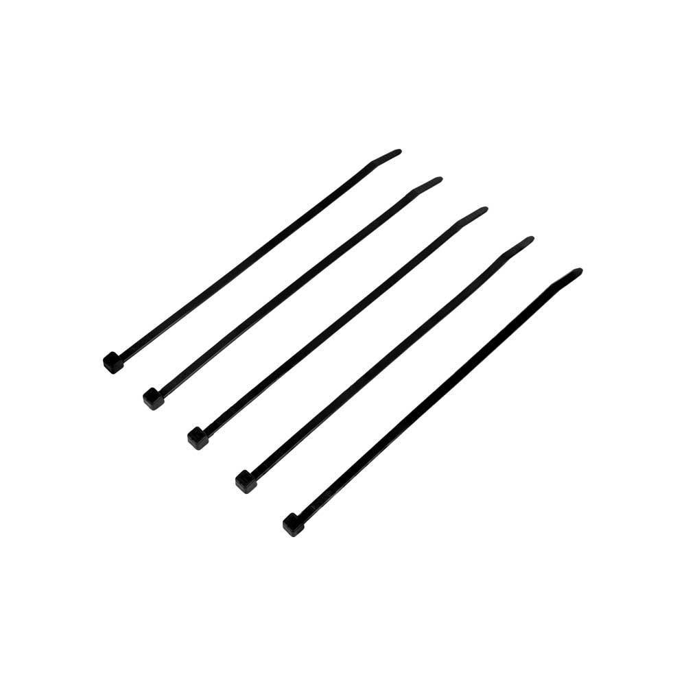 Klein Tools 450-200 100-Piece 7.75 in. 50 lbs. Tensile Strength Heavy Duty Nylon Cable Zip Tie Set - Black