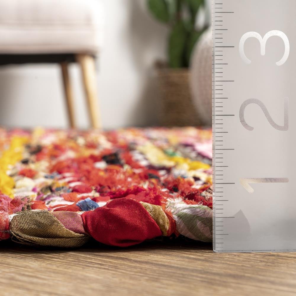 nuLOOM Rochell Handwoven Chevron Runner Rug, 2' 6" x 10', Magenta