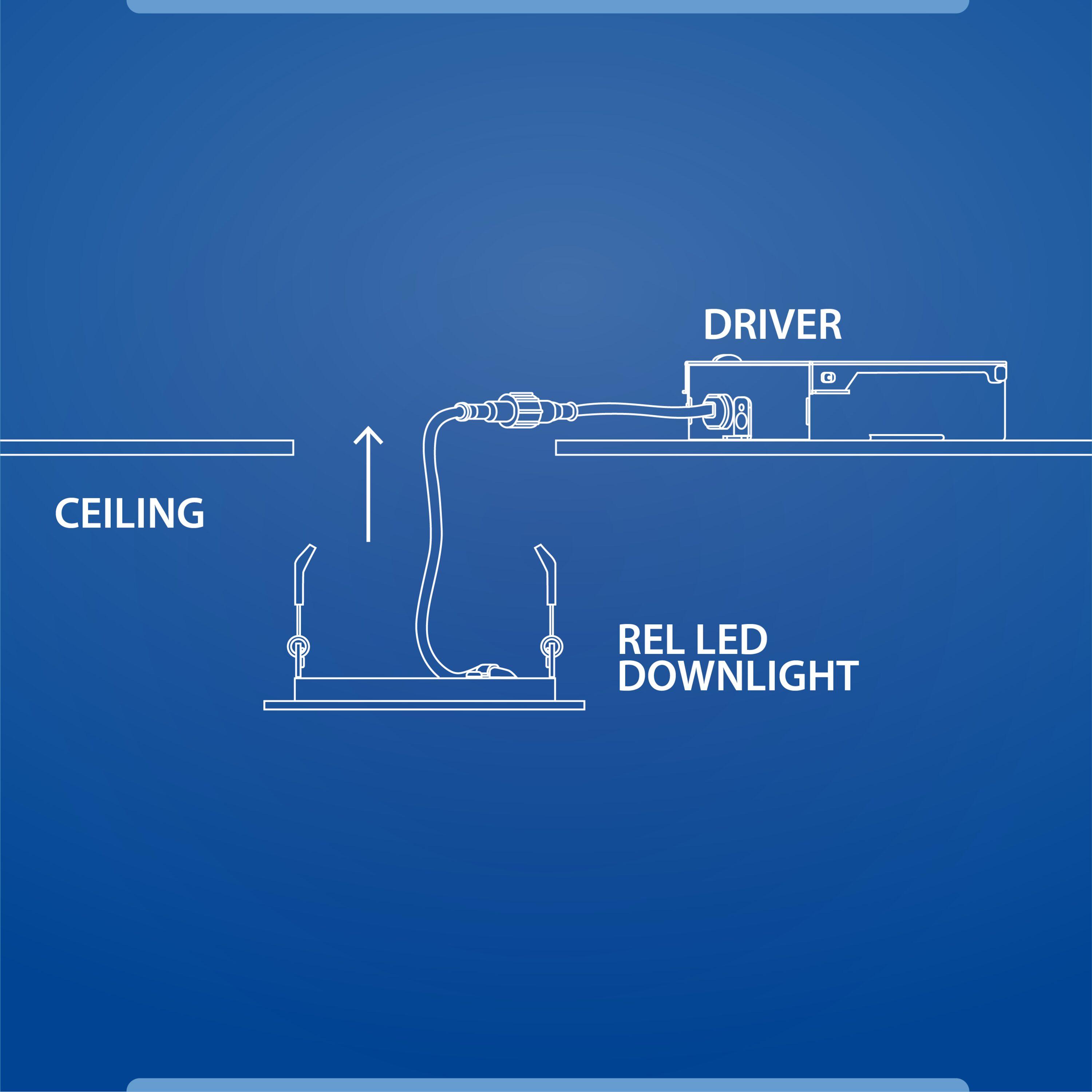 RELS 4'' Selectable Color Temperature Dimmable Air-Tight IC Rated LED Canless Recessed Lighting Kit