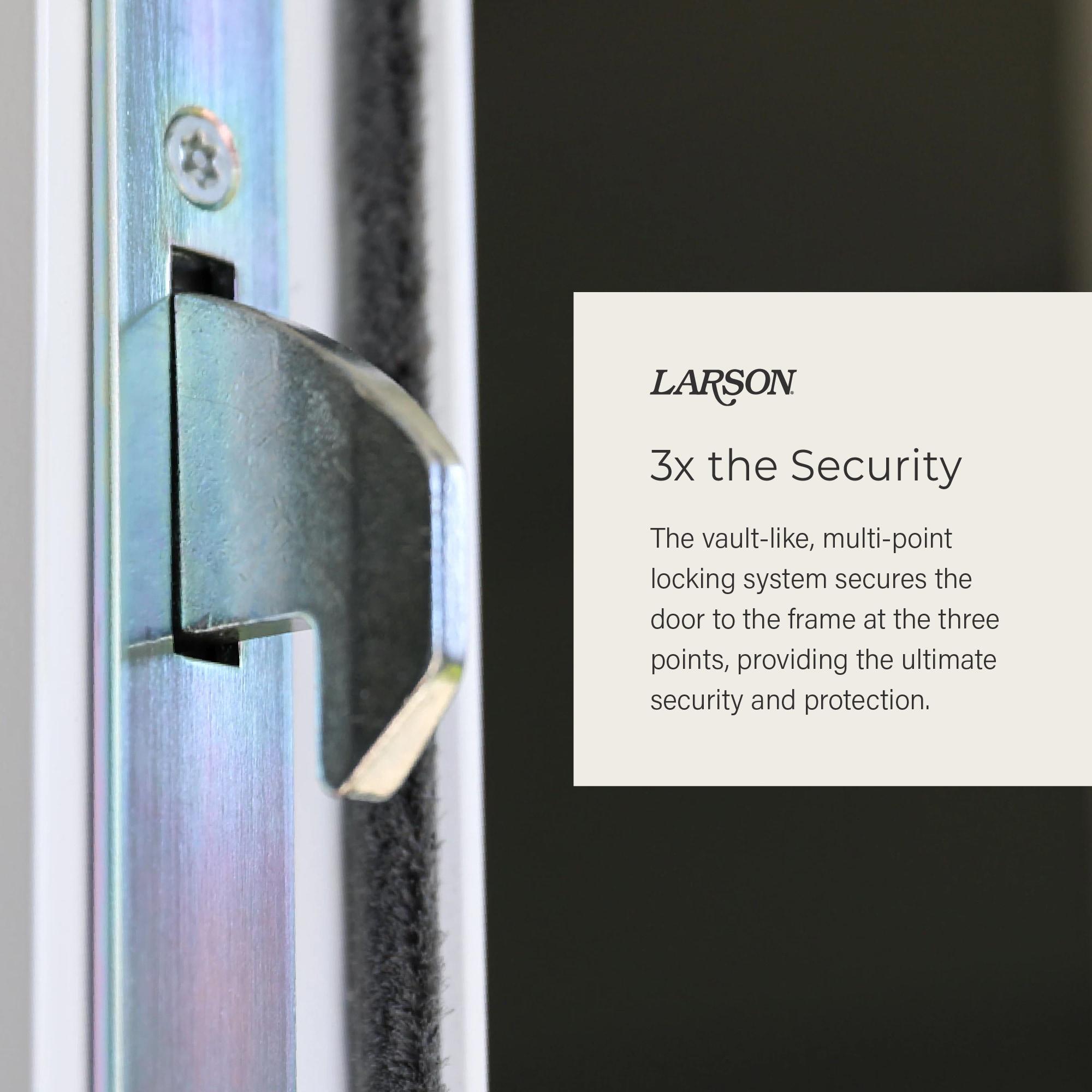 LARSON Platinum Interchangeable Full Glass Storm Door with Low-E (handle sold separately)