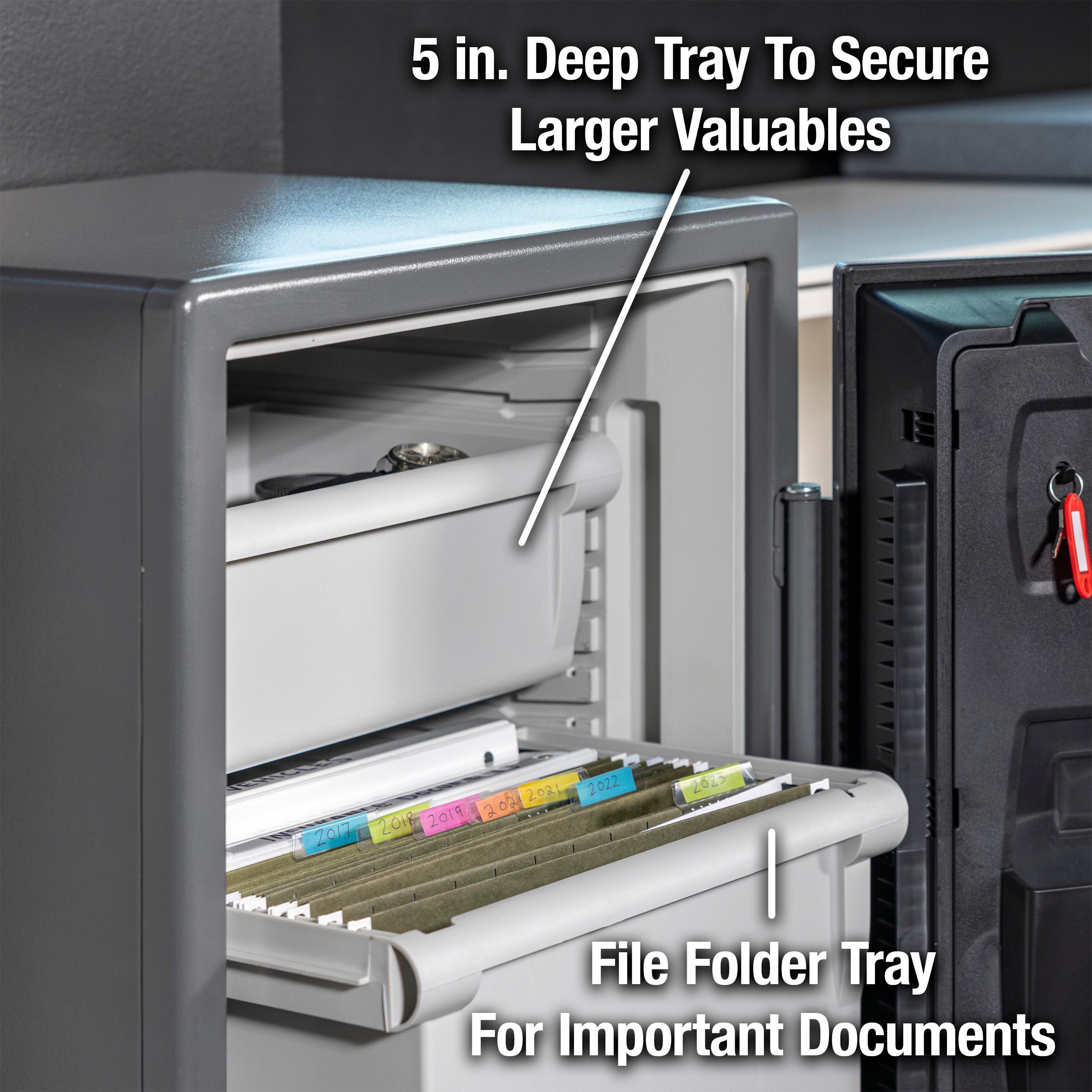 Sentry Safe Digital Fire/Water Safe - 2 ft³ - Digital, Programmable, Dual Key Lock - 4 Live-locking Bolt(s) - Fire Proof, Water Resistant, Pry Resistant - for Tablet, Cell Phone, External Hard...