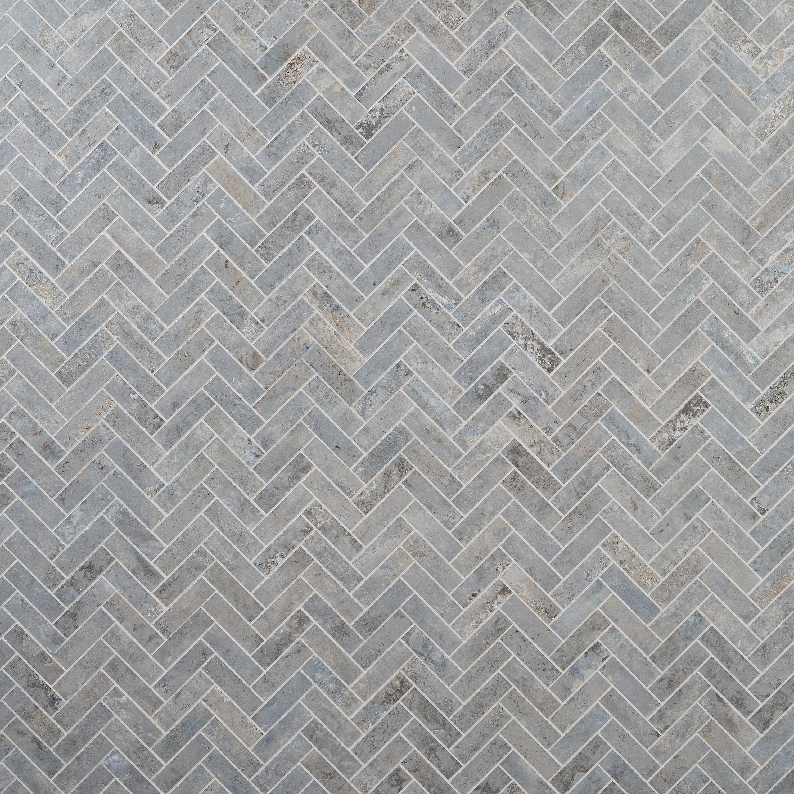 Mantis 10.03 in. x 10.62 in. Herringbone Matte Porcelain Floor & Wall Mosaic Tile (0.75 Sq.Ft./Each)