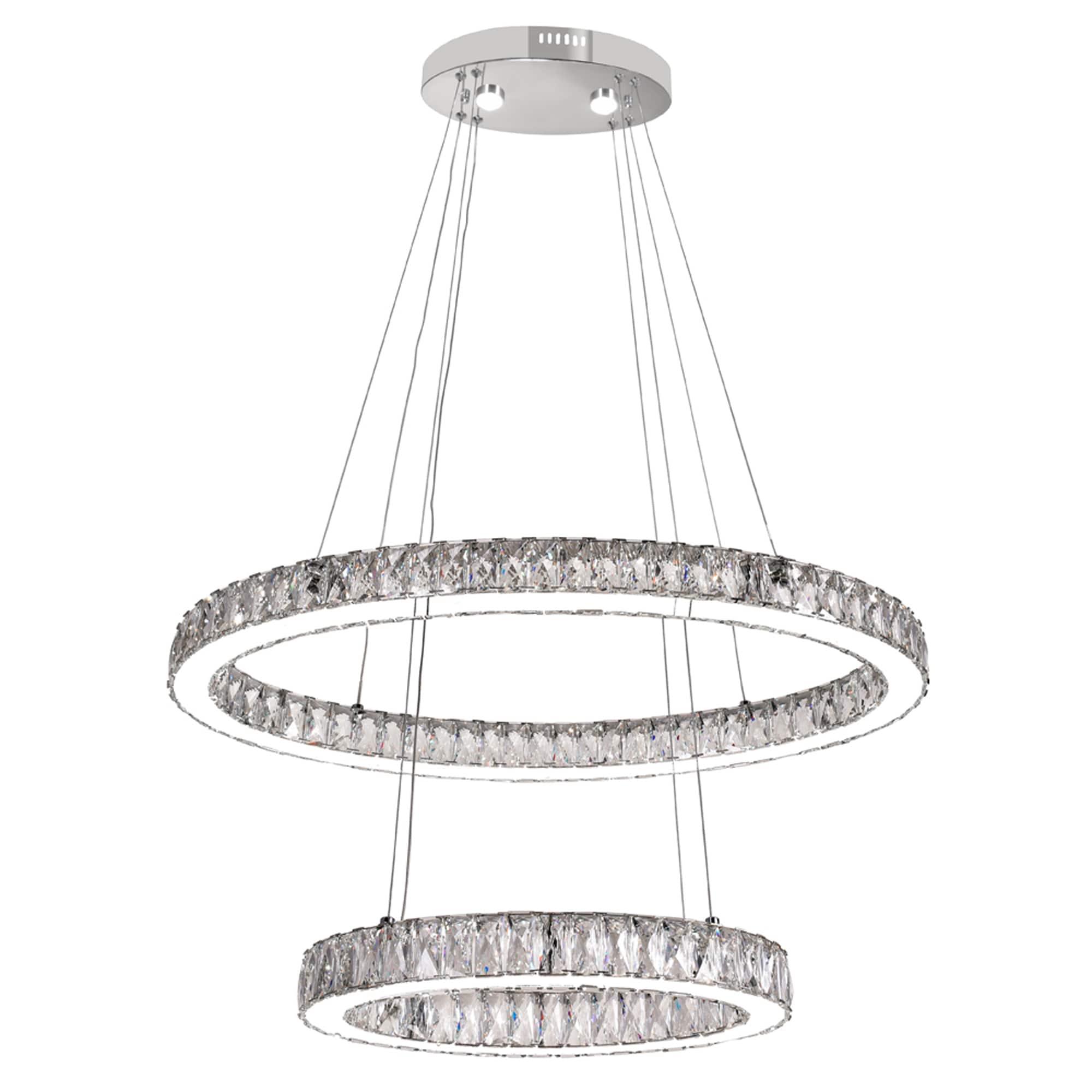 CWI Lighting Florence LED Chandelier With Chrome Finish