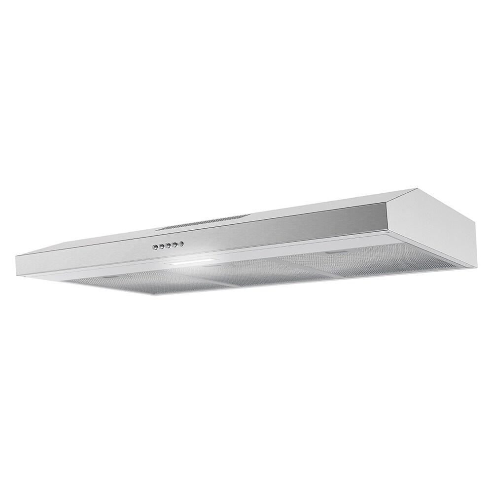 Streamline Longhena 36" 80 Cubic Feet Per Minute Convertible Under Cabinet Range Hood with Mesh Filter and Light Included