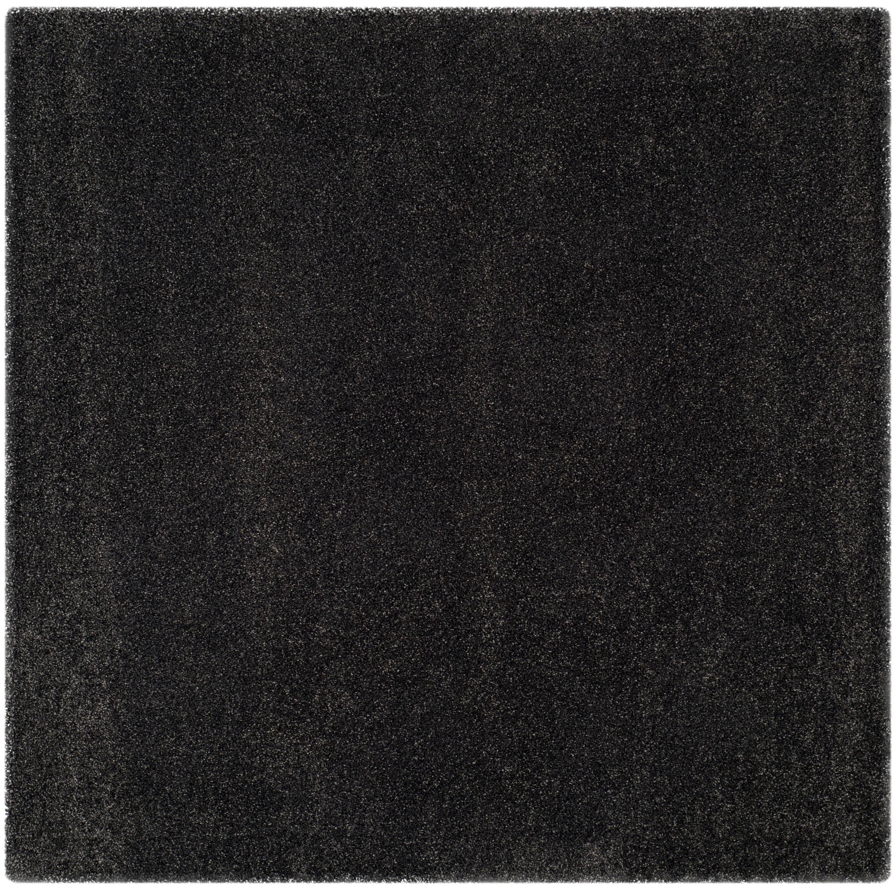Milan Shag SG180 Power Loomed Indoor Area Rug - Dark Grey - 7'x7' - Safavieh