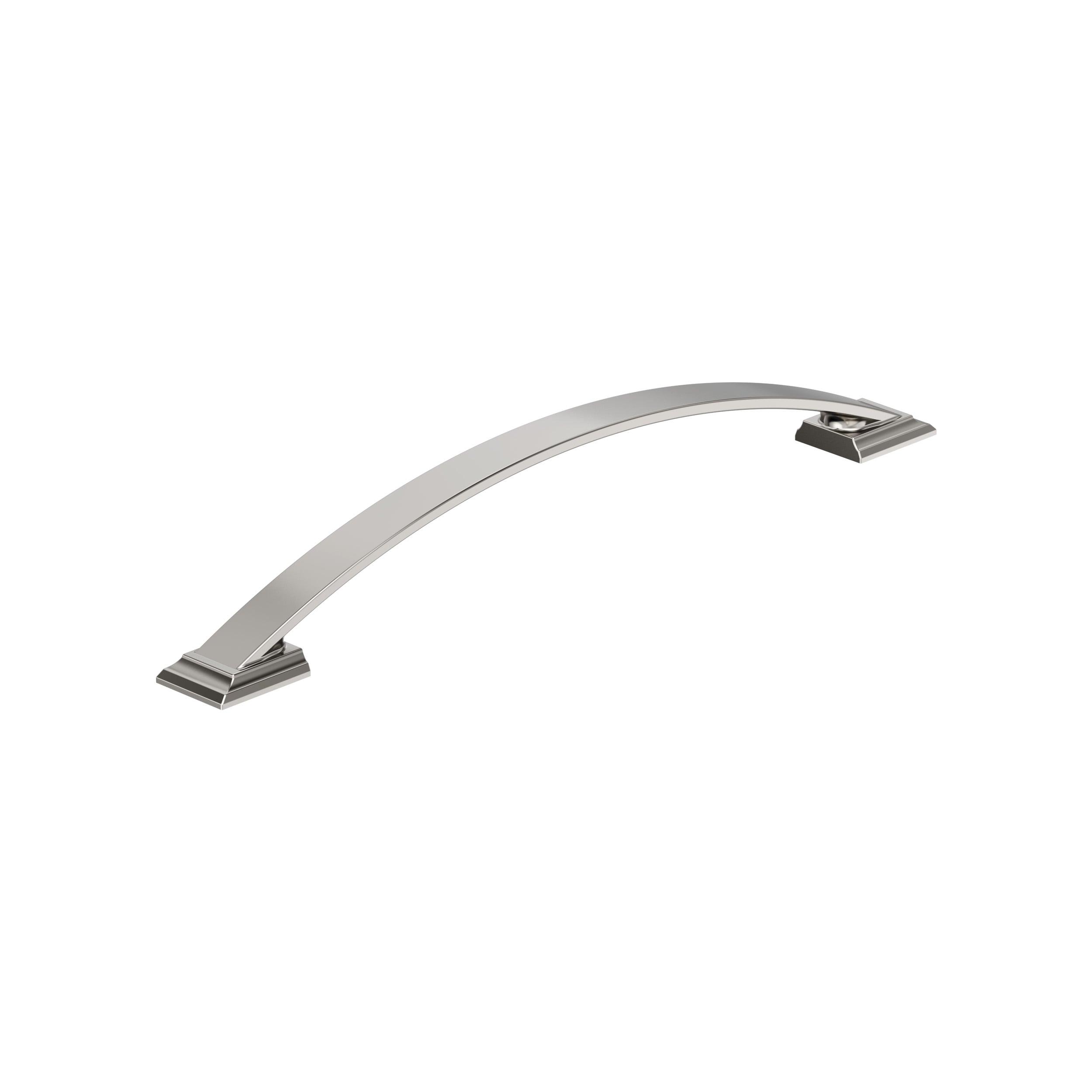 Amerock Candler 8-13/16 inch (224mm) Center-to-Center Polished Nickel Cabinet Pull