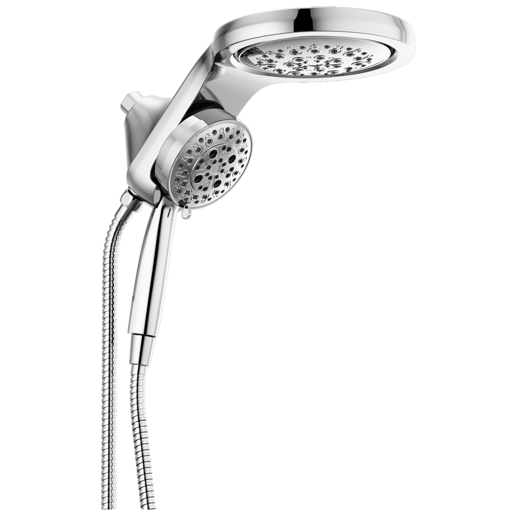 HydraChoice Hydrorain 5 Spray Dual Shower Head and Handheld Shower with H2Okinetic 1.75 GPM