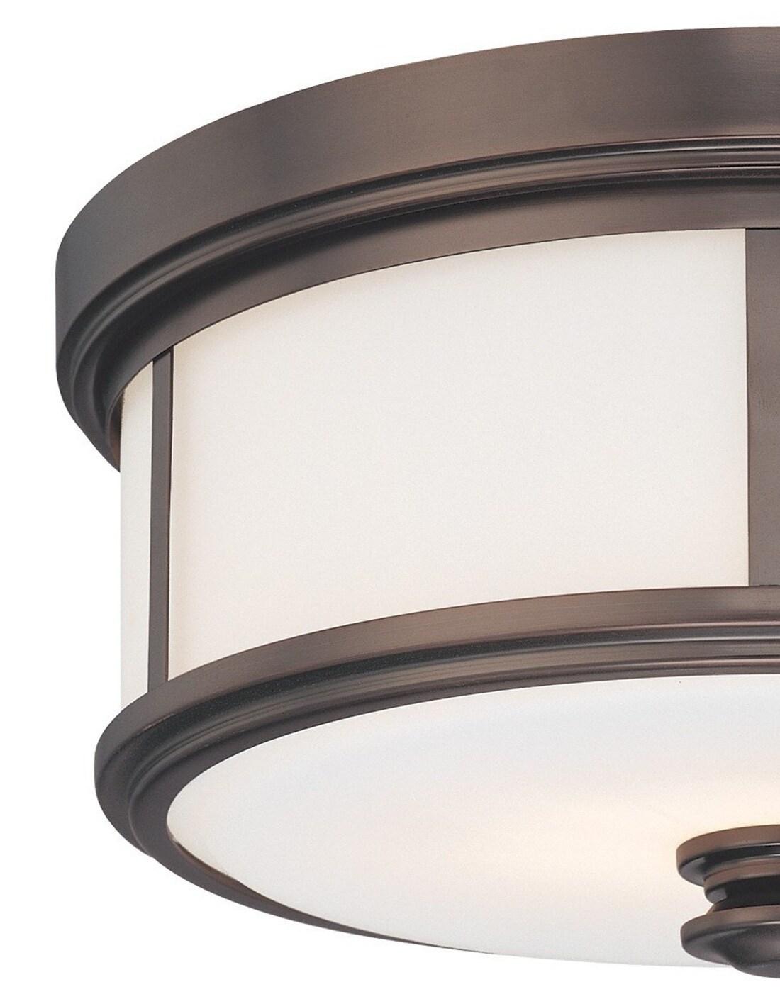 Harvard Court Glass Flush Mount