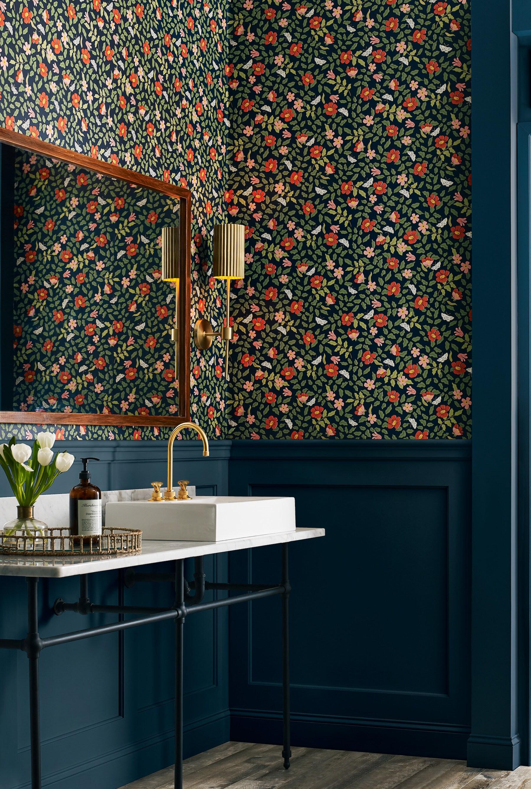 Rifle Paper Co. Primrose 20' L x 20.5" W Peel and Stick Wallpaper Roll