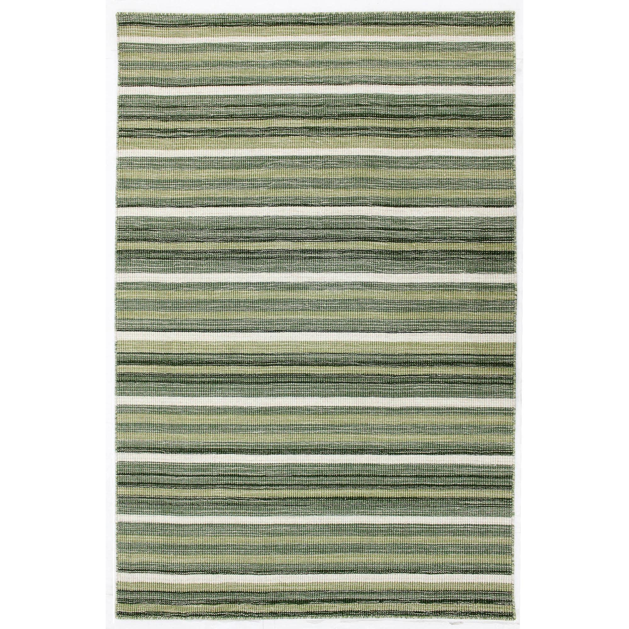 Myhre Ombre Handmade Hand-Loomed Wool Aqua Area Rug