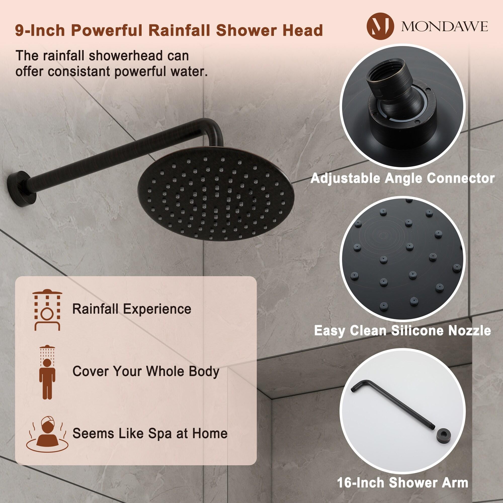 Calliope Wall Mounted 2-Function Retro Pressure-Balanced Shower System with 3 Setting Handheld