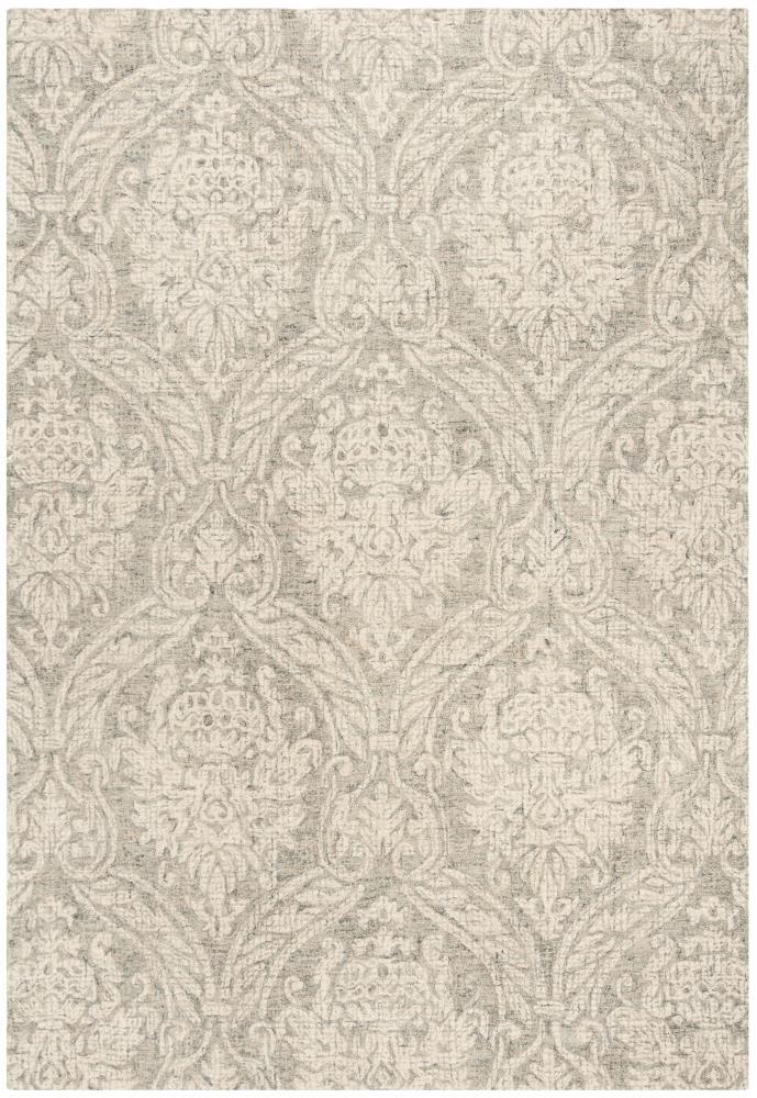 Rosemarie Abstract Handmade Tufted Wool Gray/Ivory Area Rug