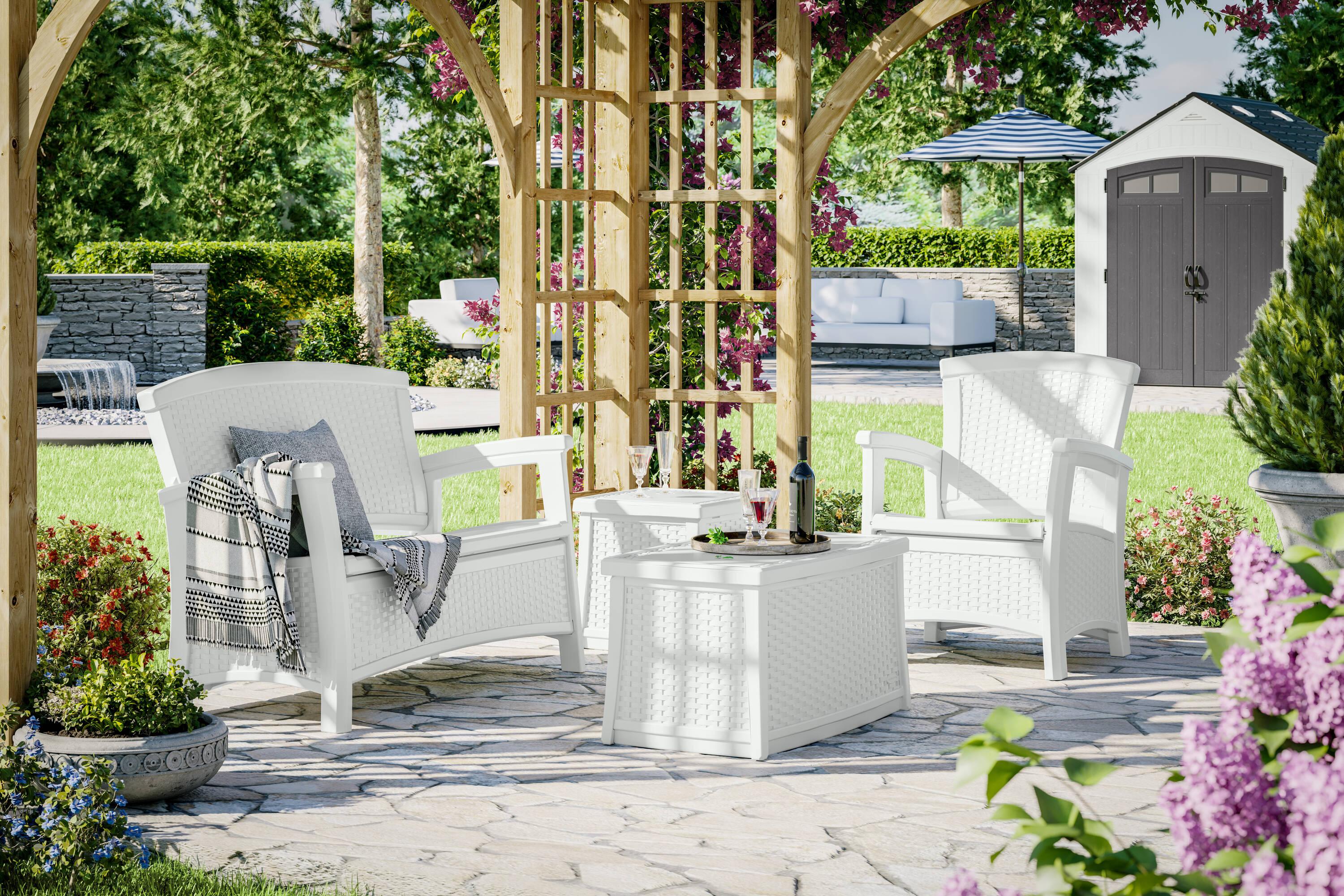 Suncast Elements 47'' Resin Outdoor Loveseat