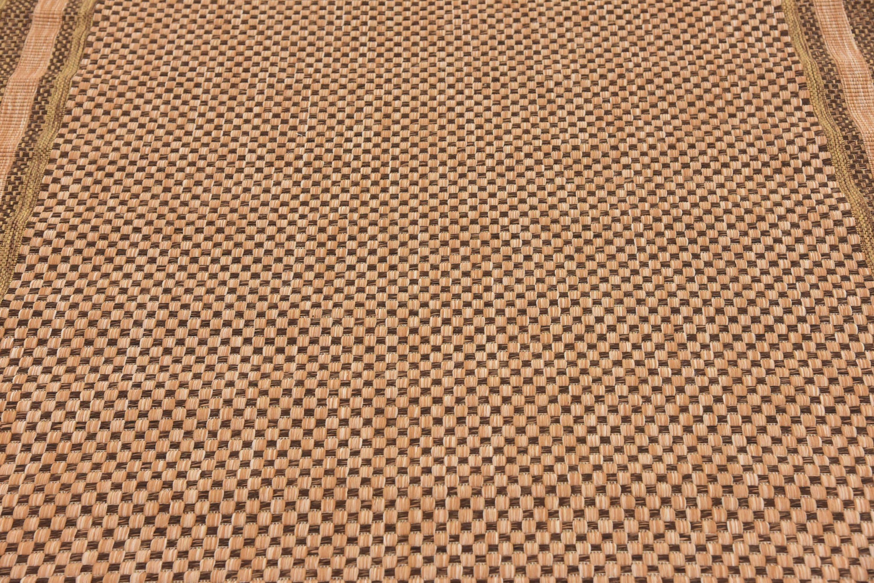 Unique Loom 5' 3 x 8' 0 Light Brown Outdoor Border Multi Border Area Rug