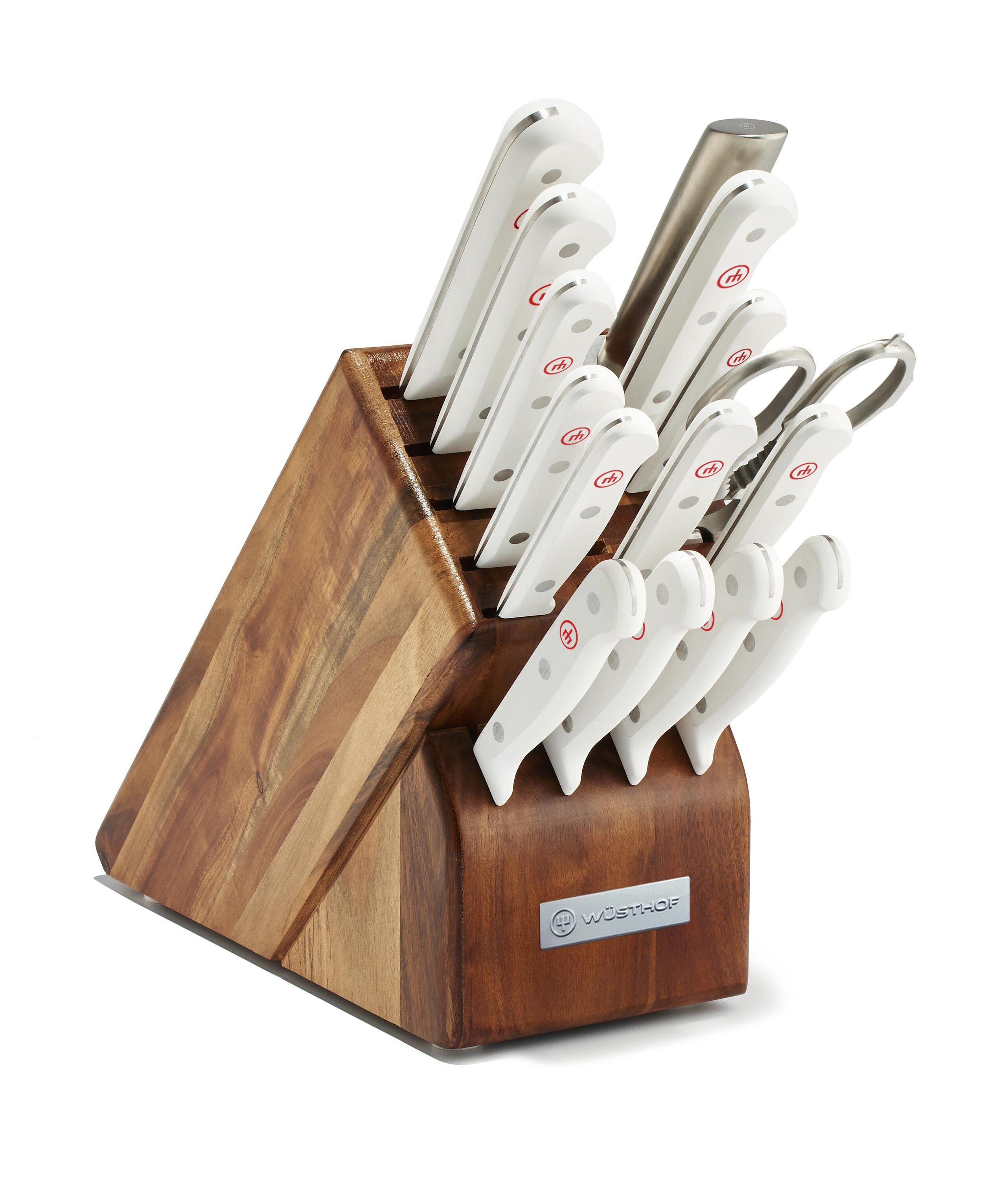 Wusthof ® Gourmet White 16-Piece Knife Block Set