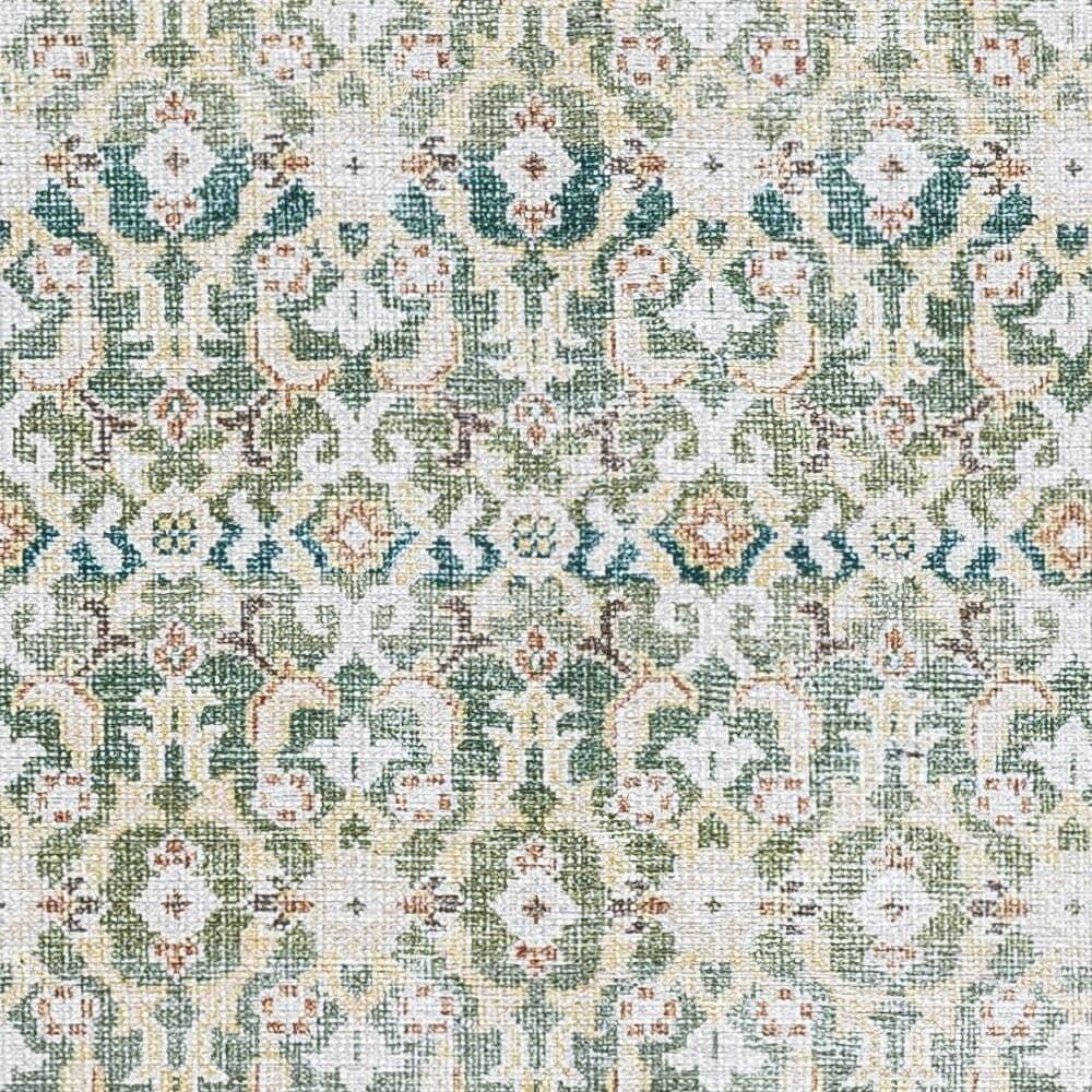 Livabliss x Our PNW Home Rainier Updated Traditional Washable Area Rug, 3'3" x 4'11", Green