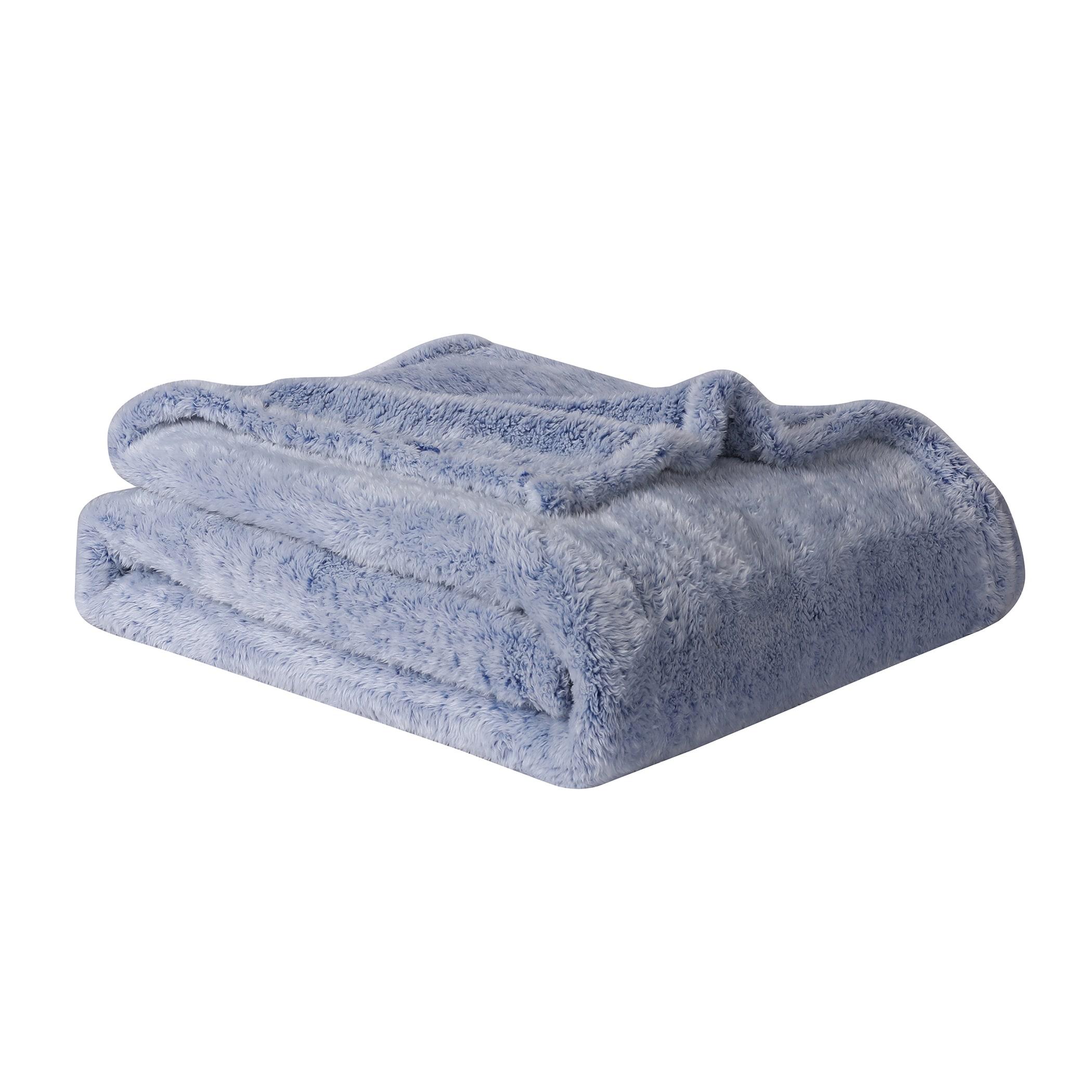 Swift Home Ultra Plush Solid and Frost Tip Throw Blanket