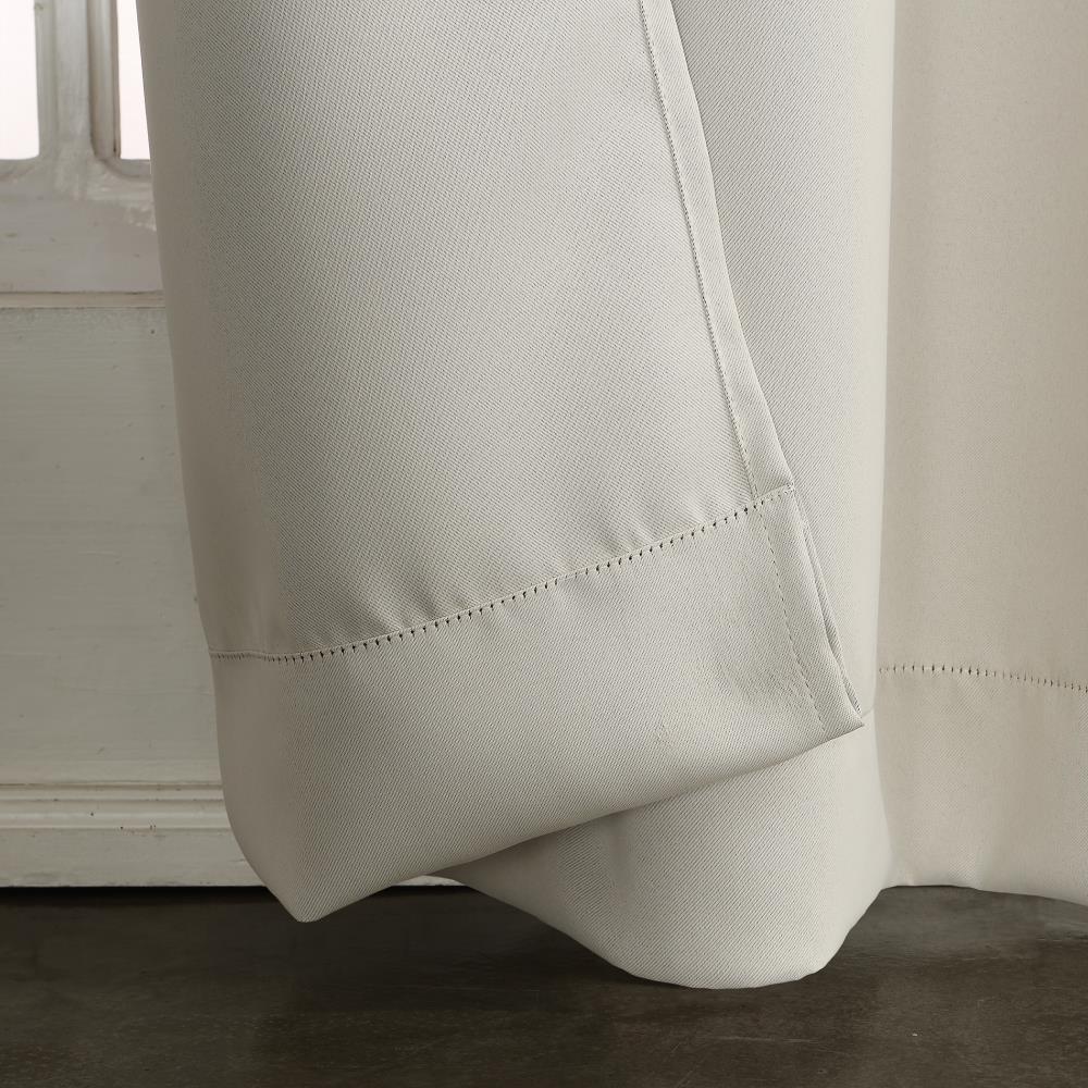 40"x84" Sun Zero Blackout Kenneth Energy Saving Rod Pocket Curtain Panel Pearl: Thermal Insulated, Noise Reduction