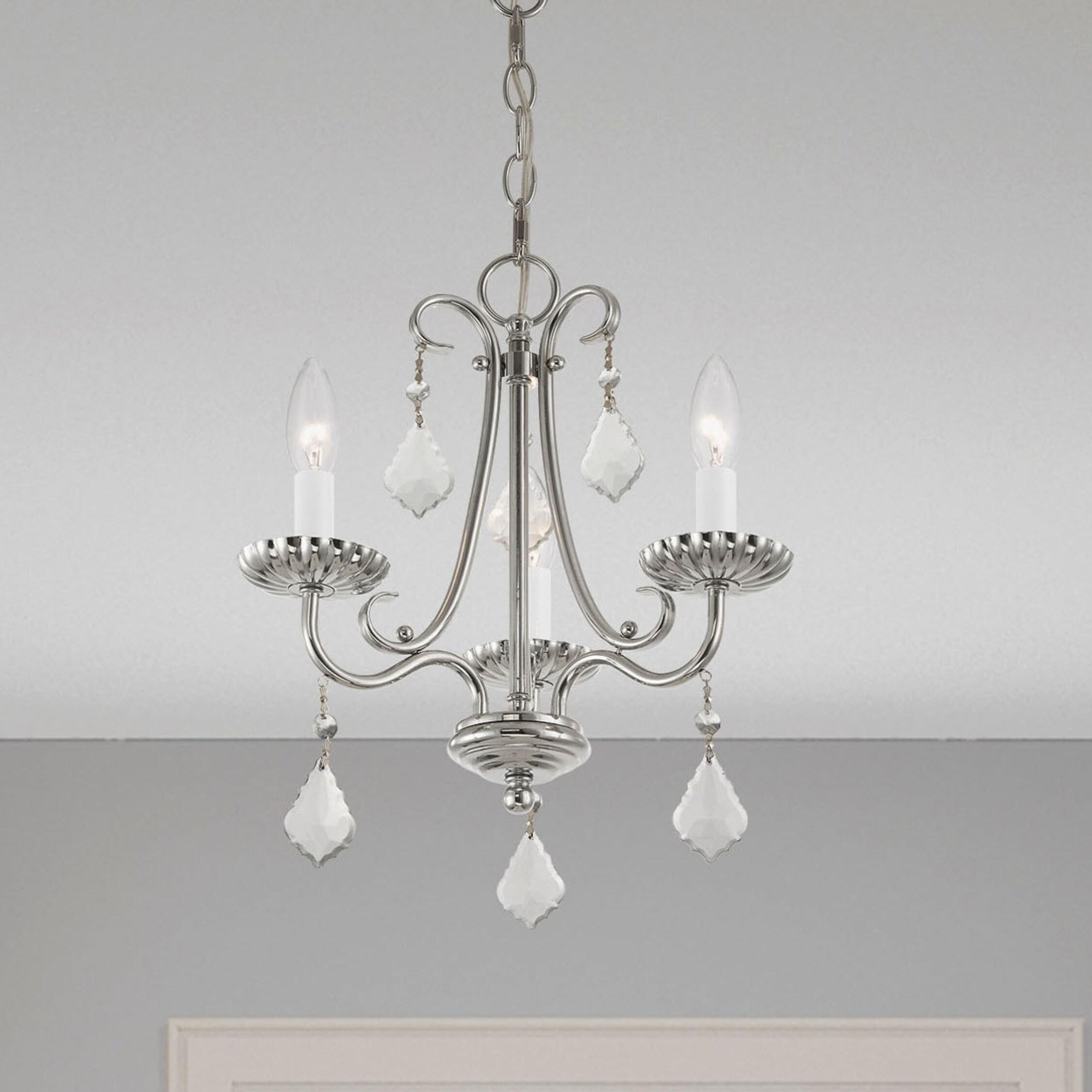 Livex Lighting Daphne 3 - Light Chandelier in  Polished Chrome
