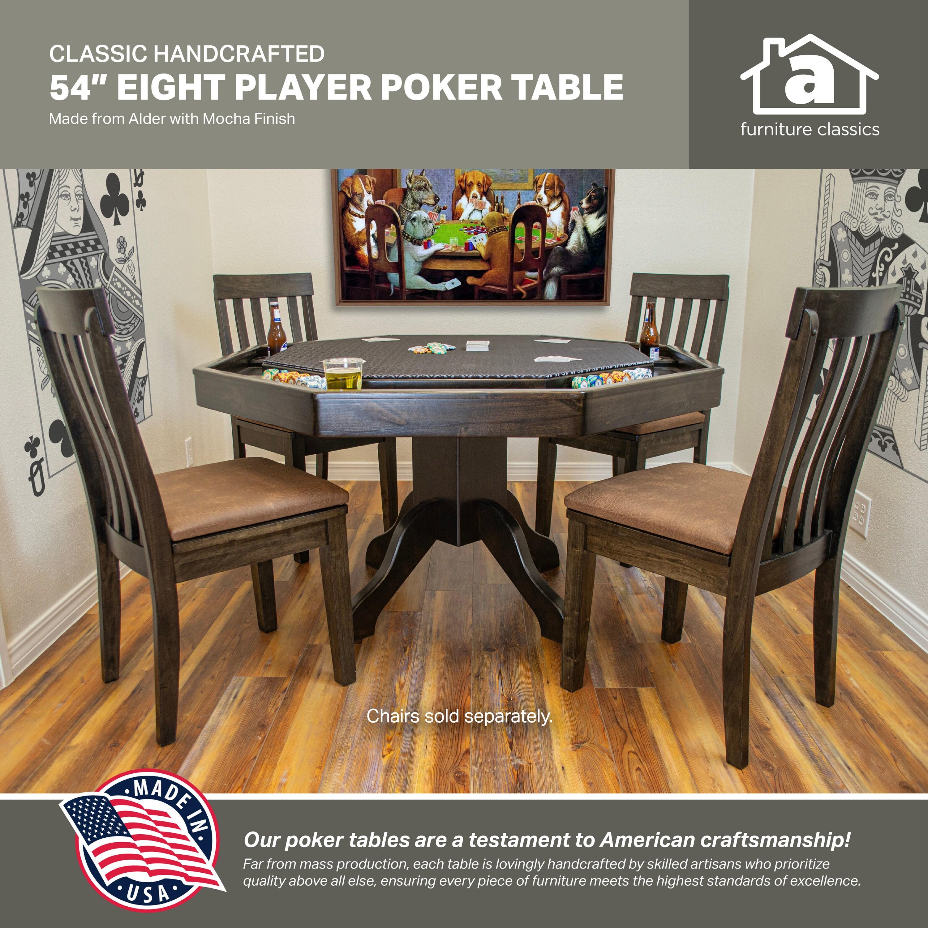 American Furniture Classics American Furniture Classics 54'' 8 - Player Poker Table