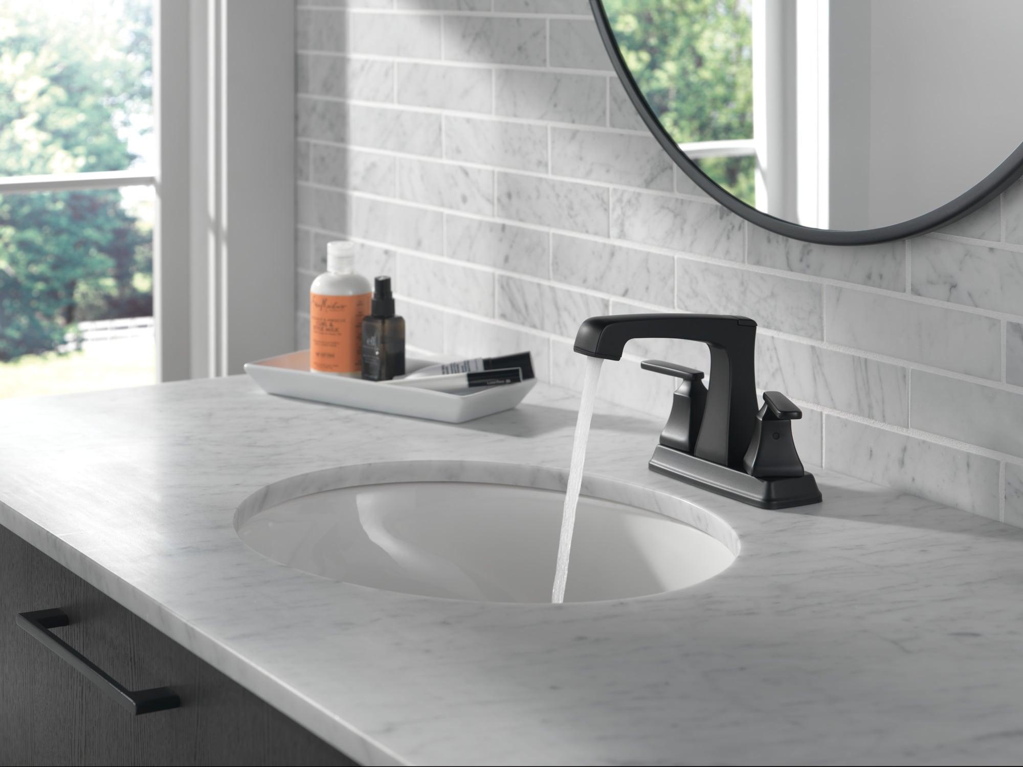 Vero Single Hole Bathroom Faucet with Drain Assembly, Single Handle Bathroom Sink Faucet