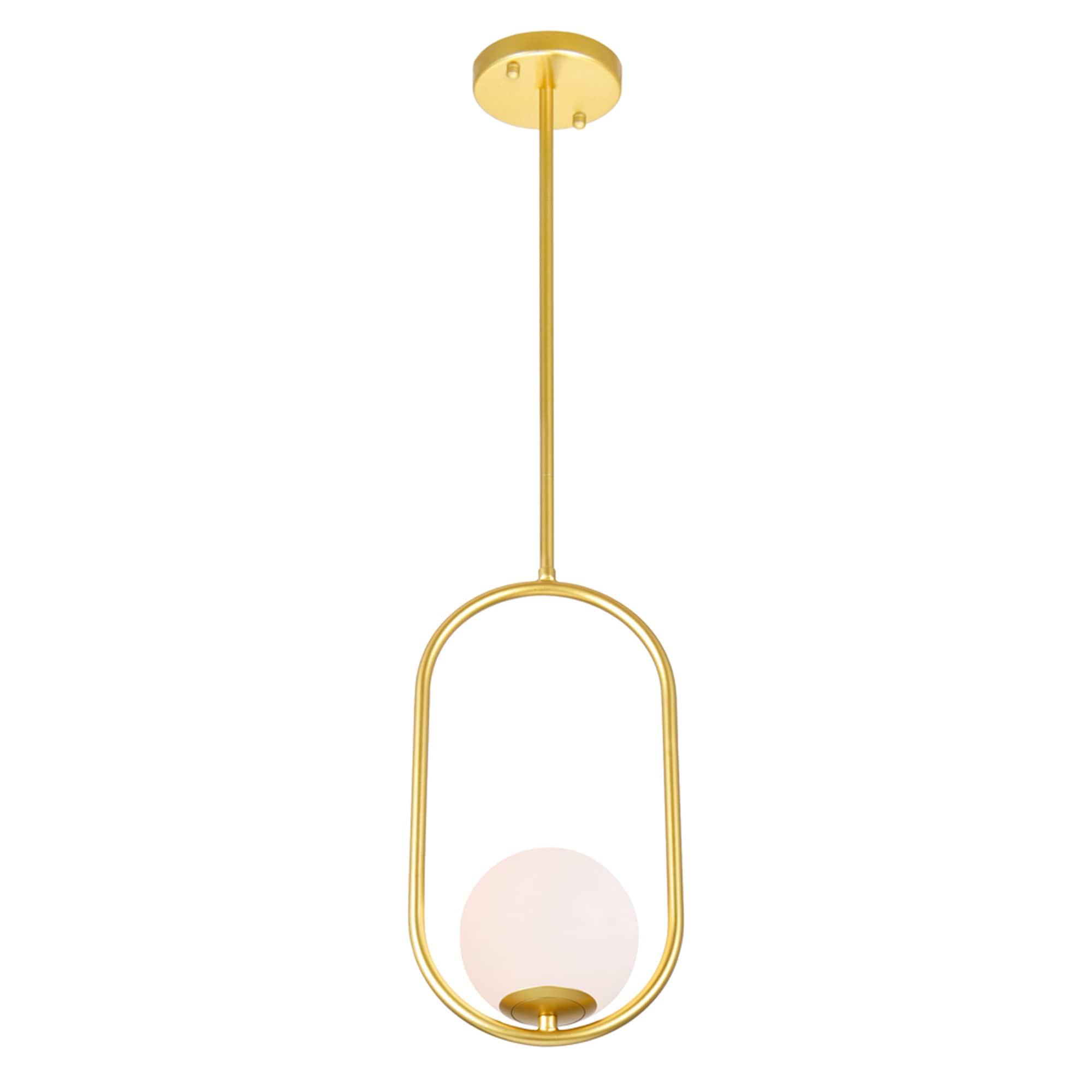 CWI Lighting Celeste 1 Light Contemporary Metal Mini Pendant in Gold