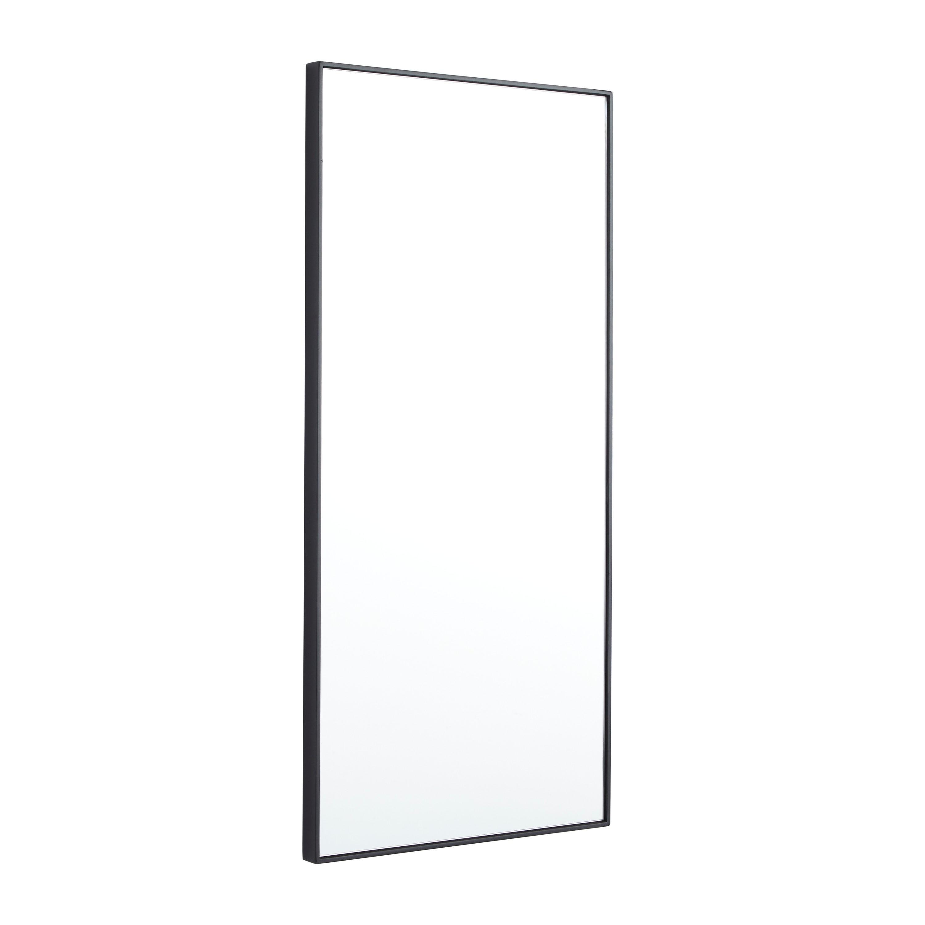 Gold Rectangular Full Length Wooden Wall Mirror