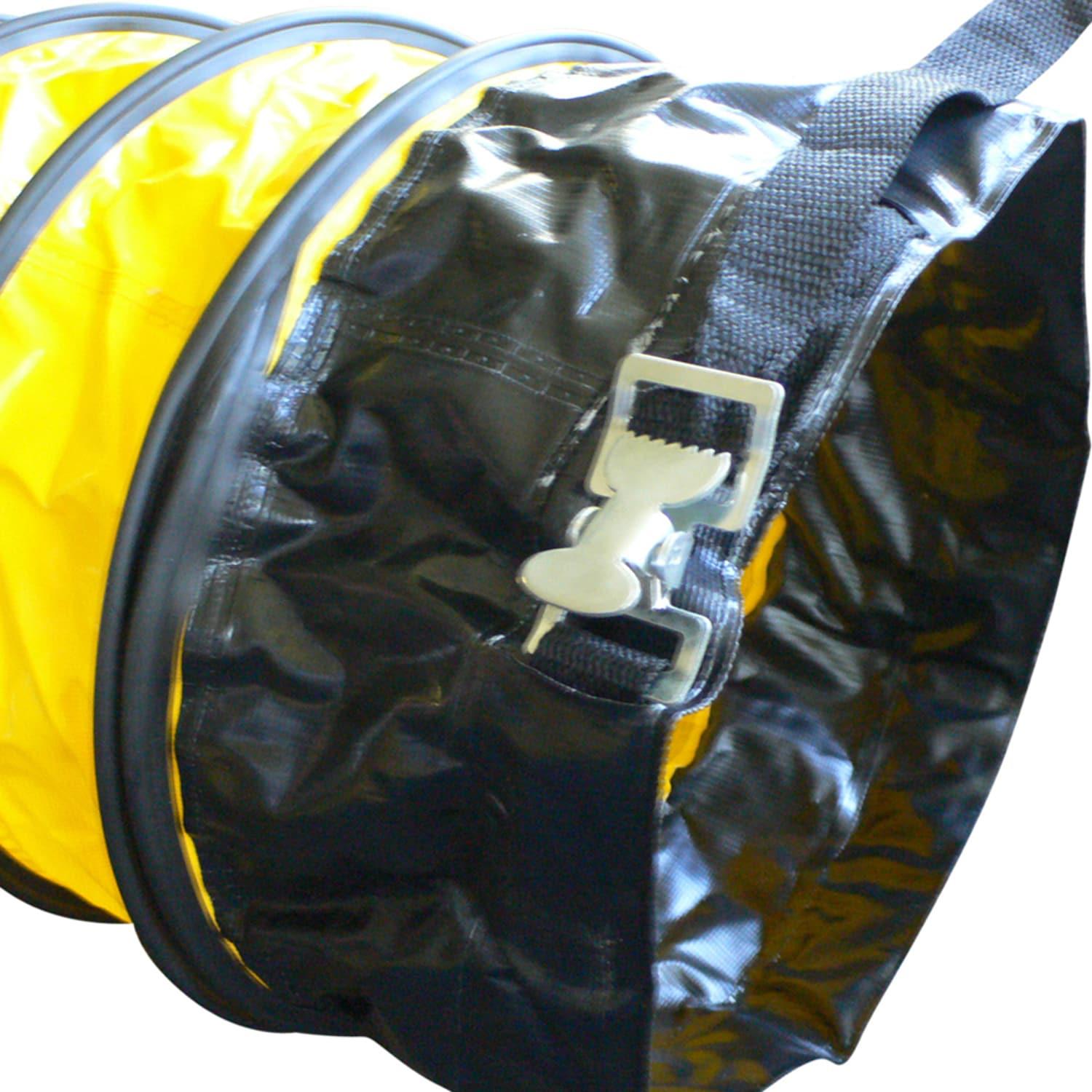 Yellow 24-Inch PVC-Coated Polyester Flexible Duct Hose