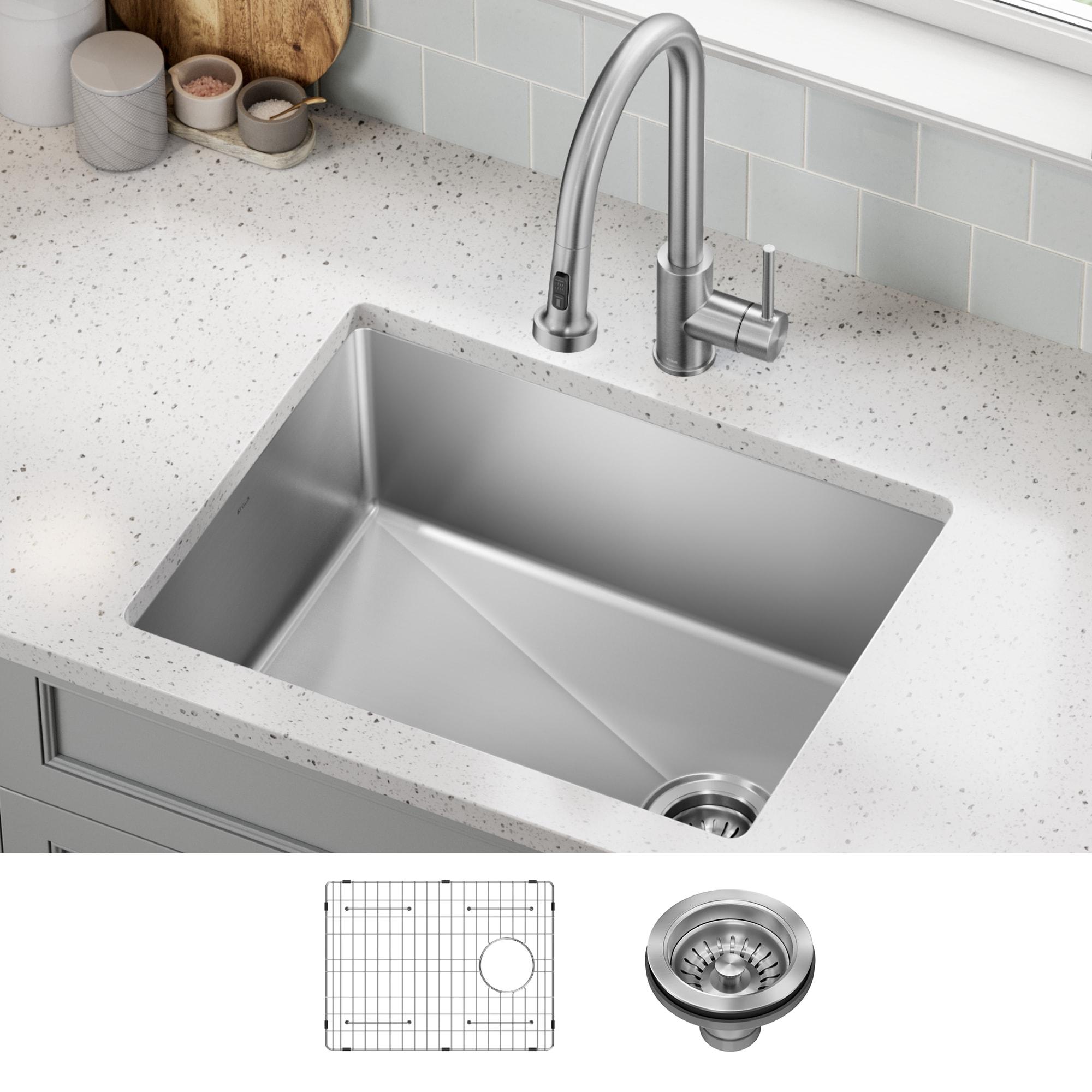 KRAUS Fairlane Undermount 18-Gauge Stainless Steel Kitchen Sink