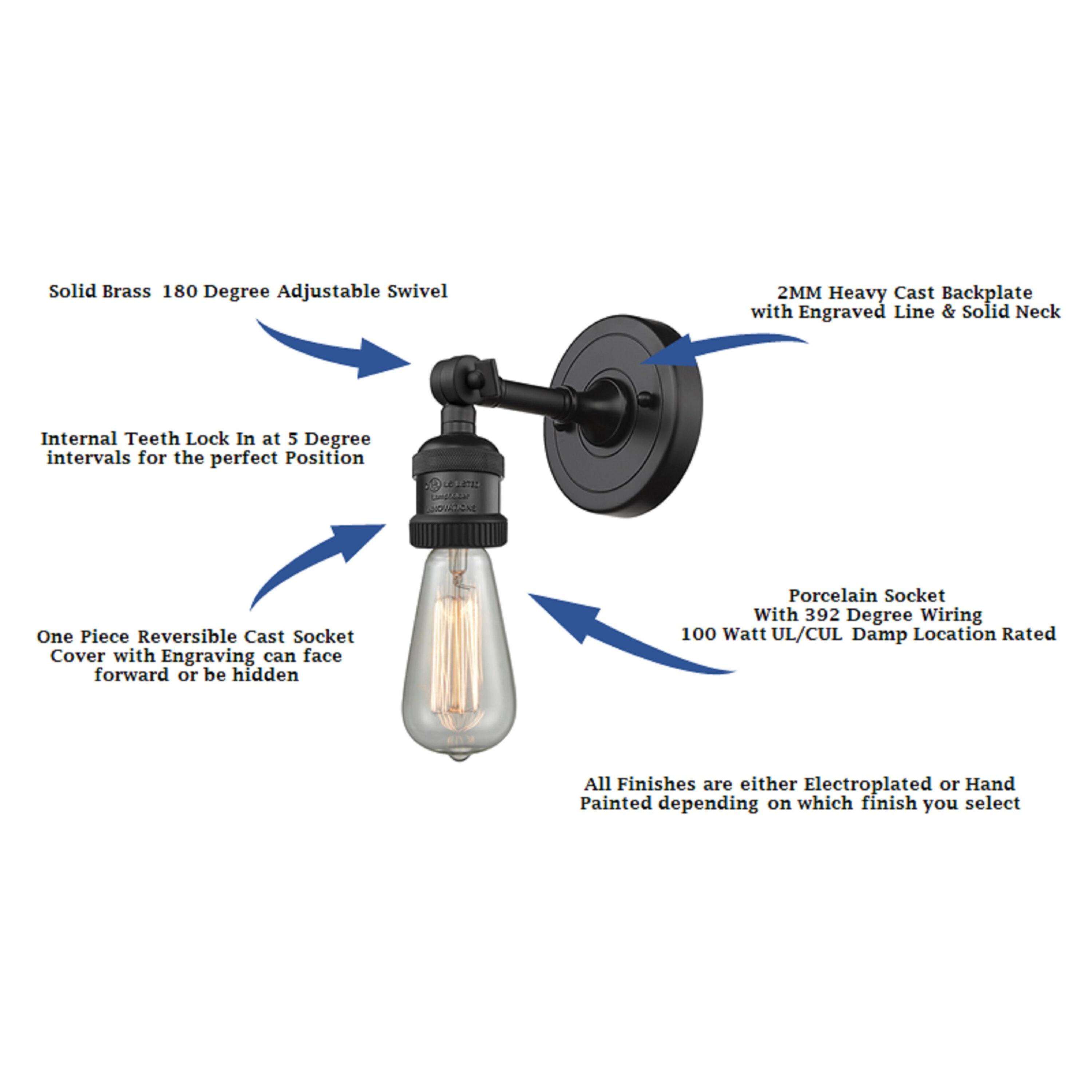 Innovations Lighting Bell 1 - Light Sconce in  Matte Black
