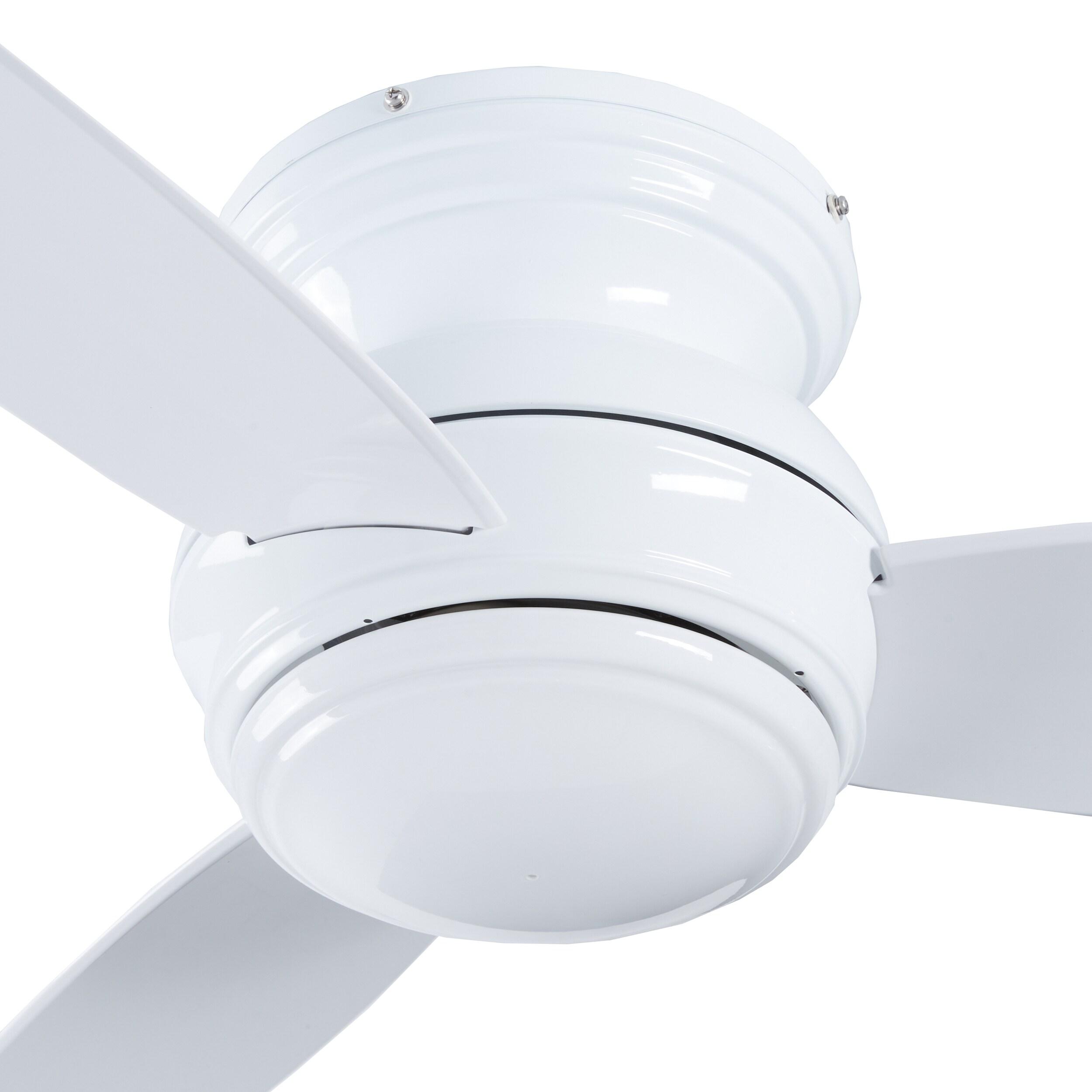 44" Minka Aire Vintage Hugger Outdoor Ceiling Fan with LED Light White Wet Rated for Patio Exterior House Porch Gazebo Garage Barn
