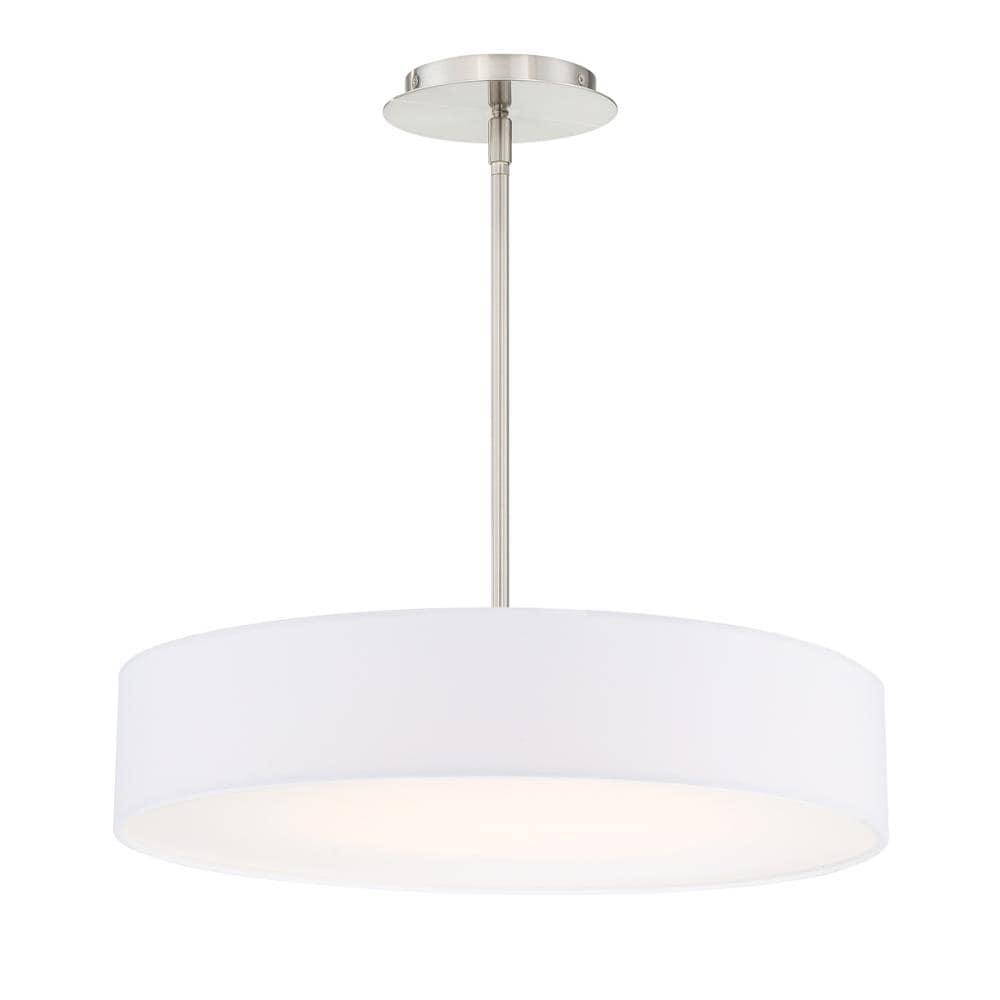 WAC Lighting Manhattan 20" LED 2700K Contemporary Aluminum Pendant in Nickel
