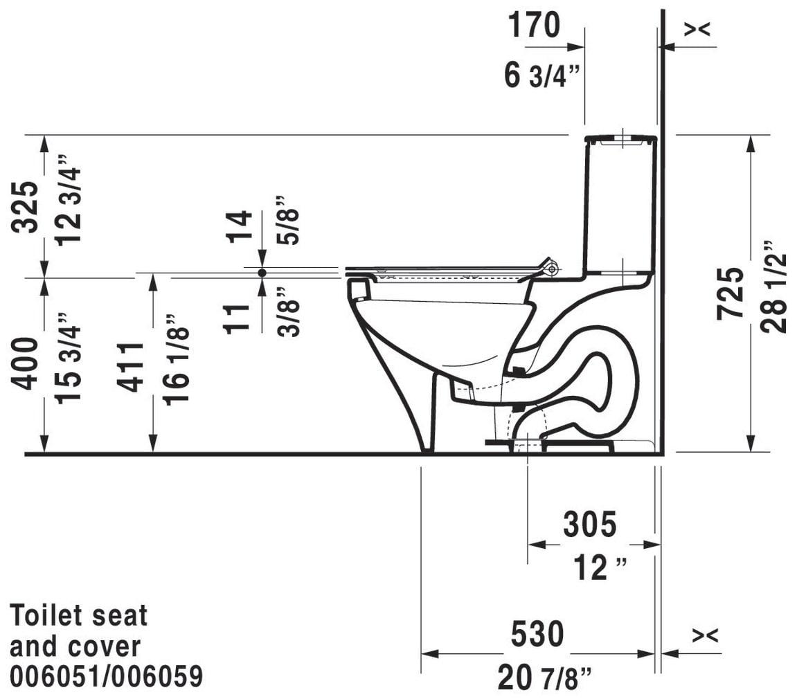 DuraStyle Dual Flush Elongated One-Piece Toilet (Seat Not Included)