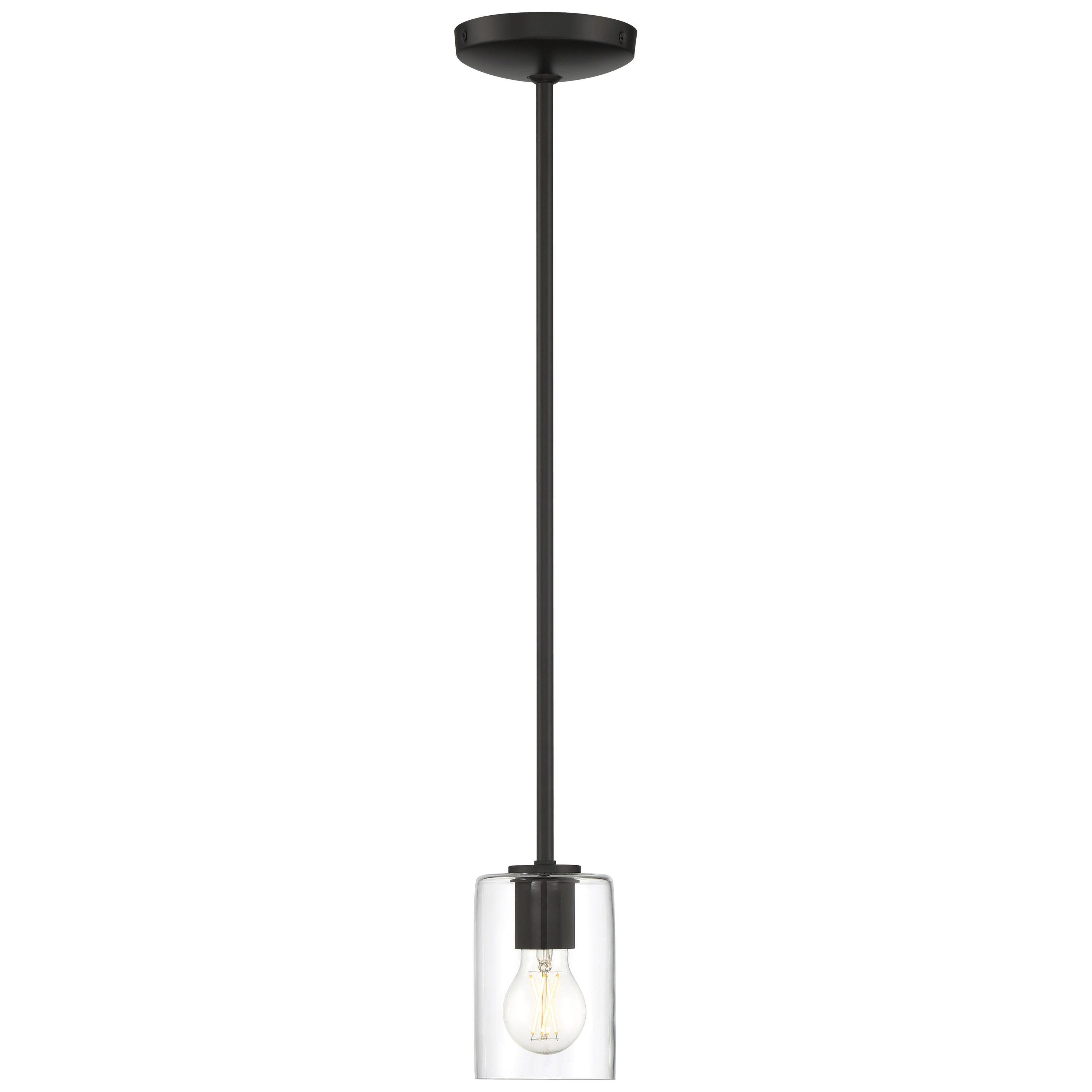 Access Lighting Oslo 1 - Light Pendant in  Matte Black