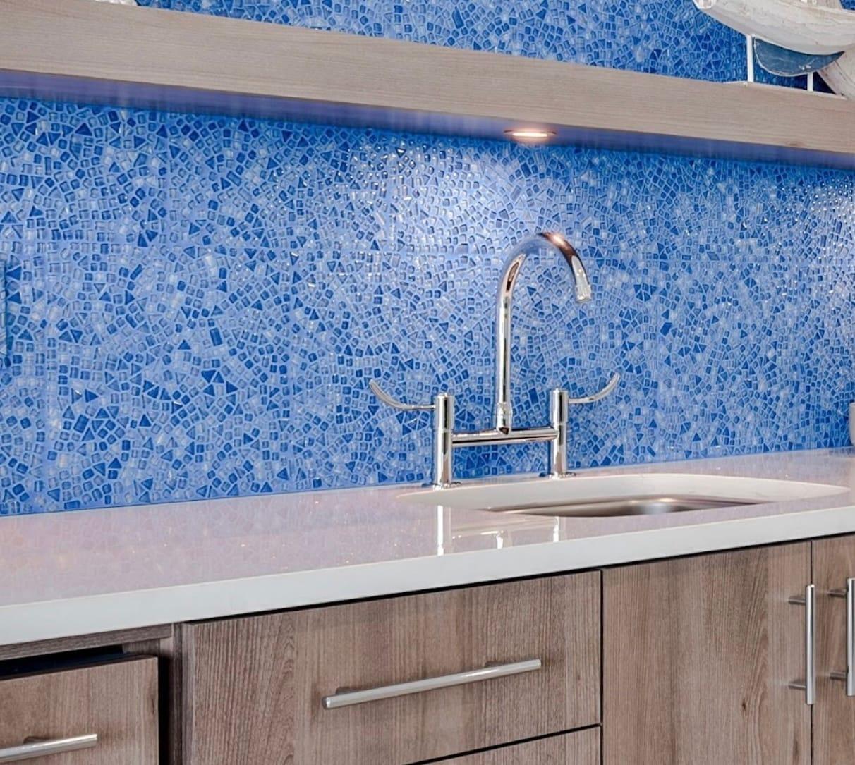 Glass Pebbles Mosaic Wall & Floor Tile