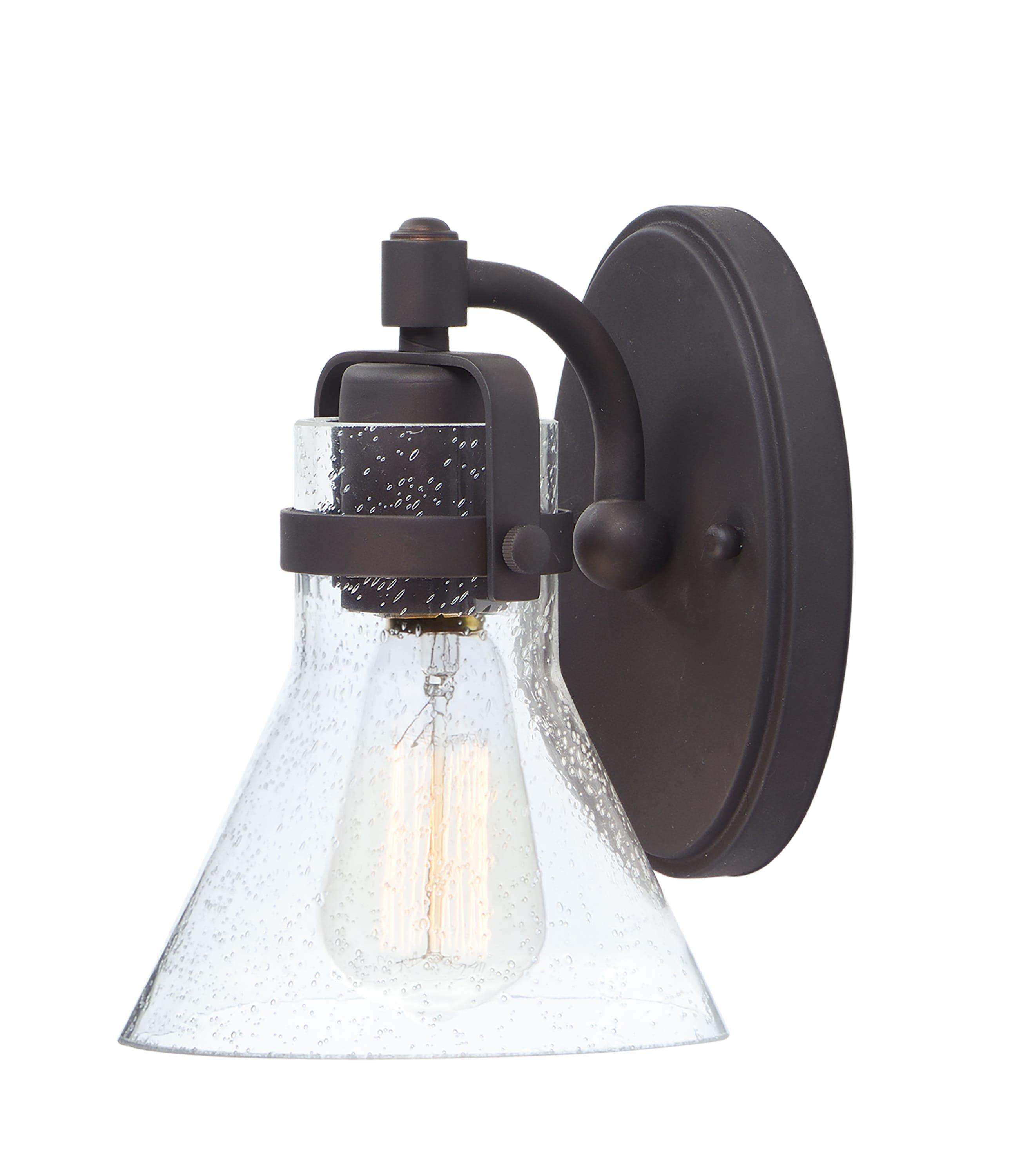 -One Light Wall Sconce With Bulb-6 Inches Wide By 8.5 Inches High-Oil Rubbed Bronze Finish-False Bulb Included Maxim Lighting 26111Cdoi