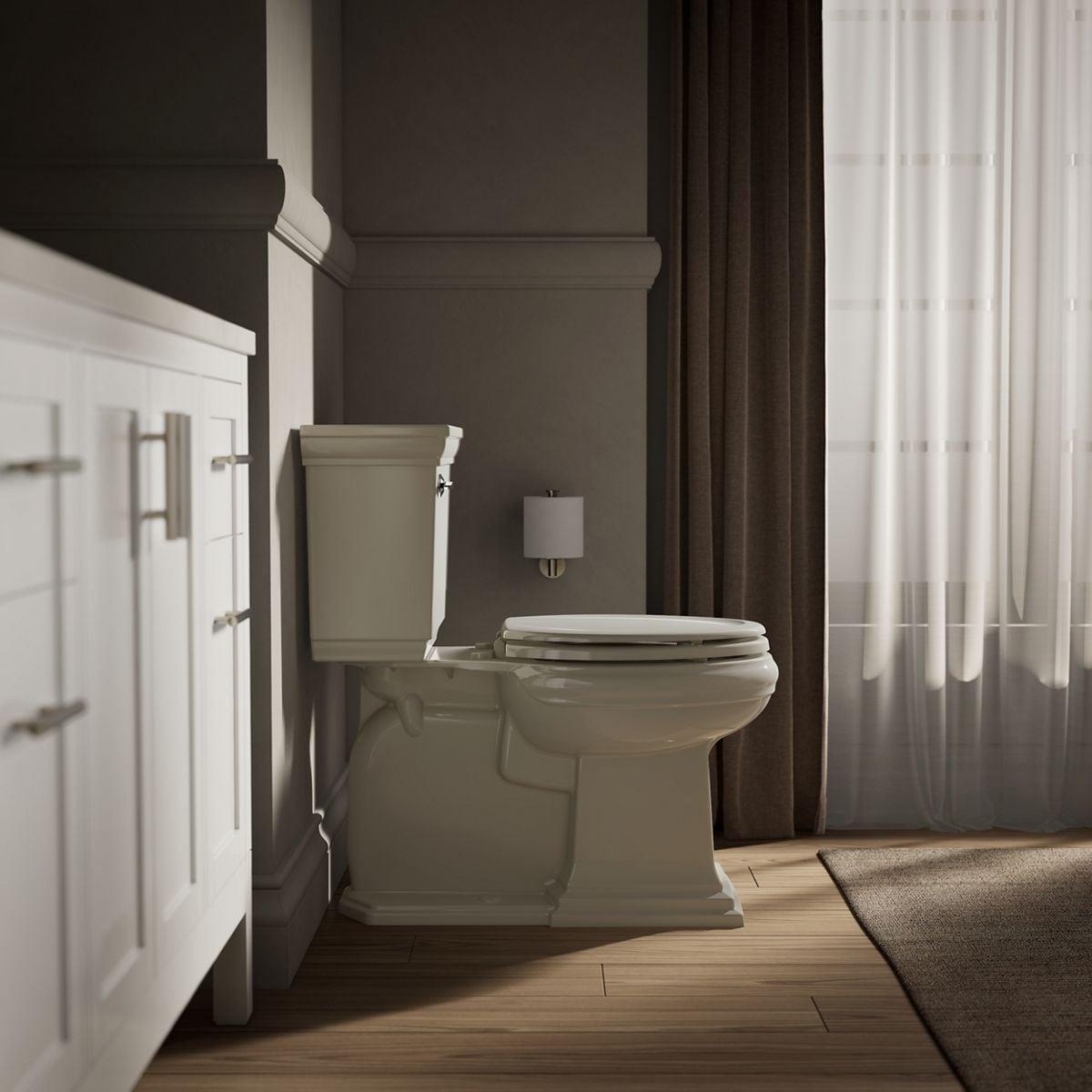 Stonewood Compression-Molded Wood Toilet Seat with Color-Matched Plastic Hinges