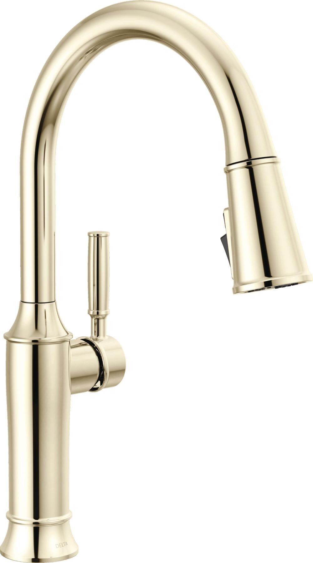 Polished Nickel Single Handle Pull Down Kitchen Faucet